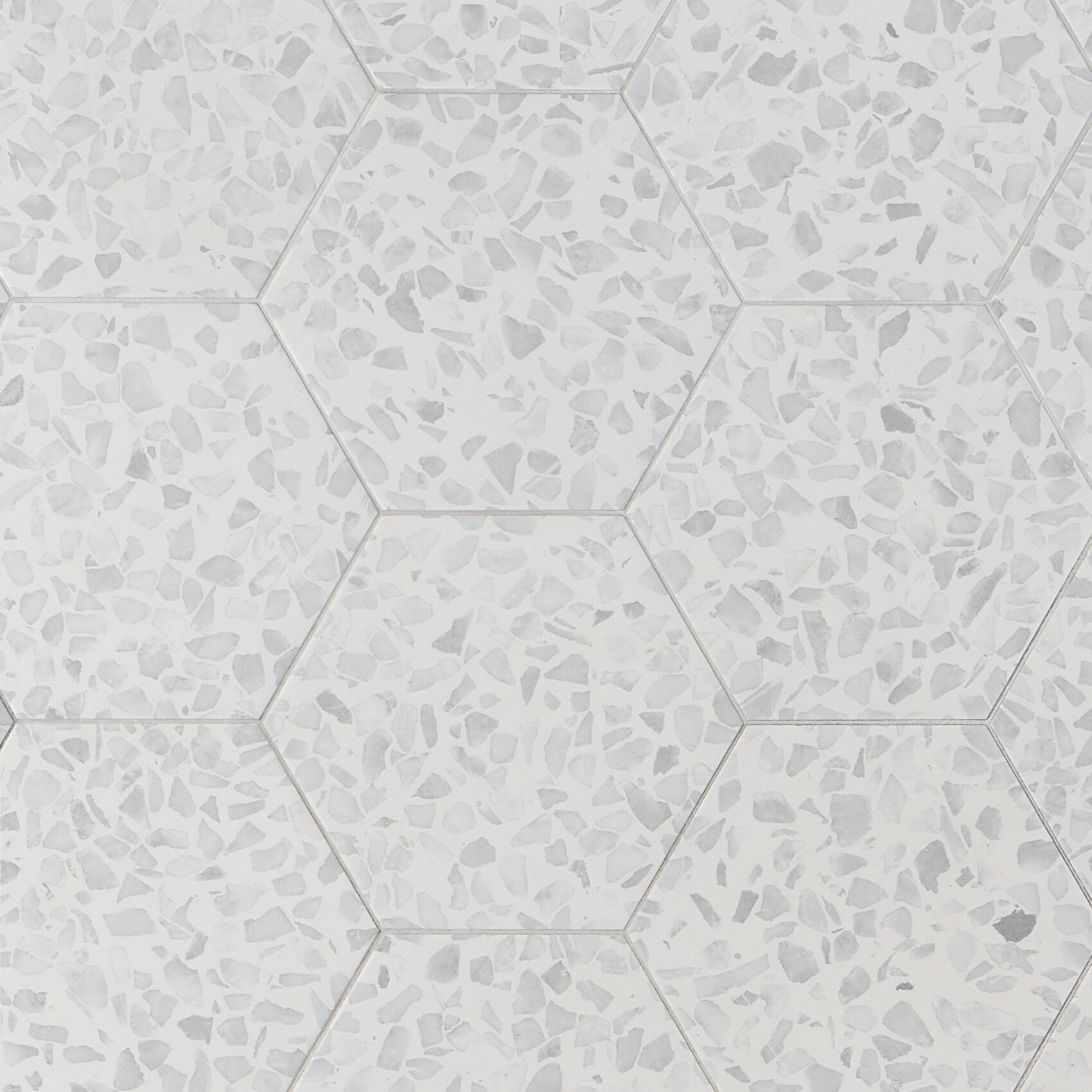 Jurassic Hex 9" Terrazzo Look Porcelain Floor & Wall Tile (8.07 Sq. Ft. / Case)