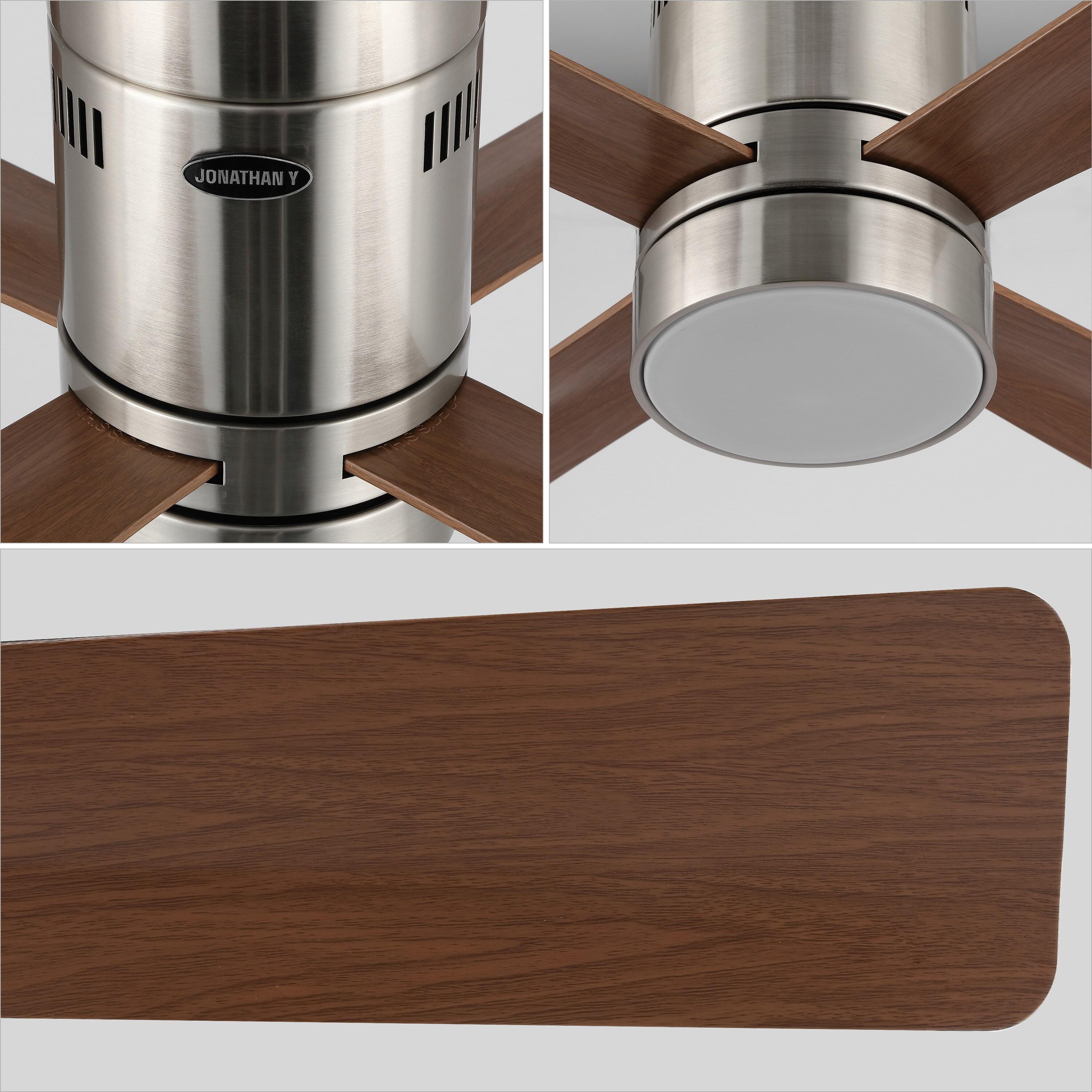 Jonathan Y Theo 52'' Ceiling Fan with LED Lights