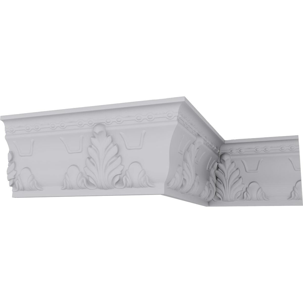 Ekena Millwork Alexandria Acanthus Leaf and Ribbons Crown Moulding