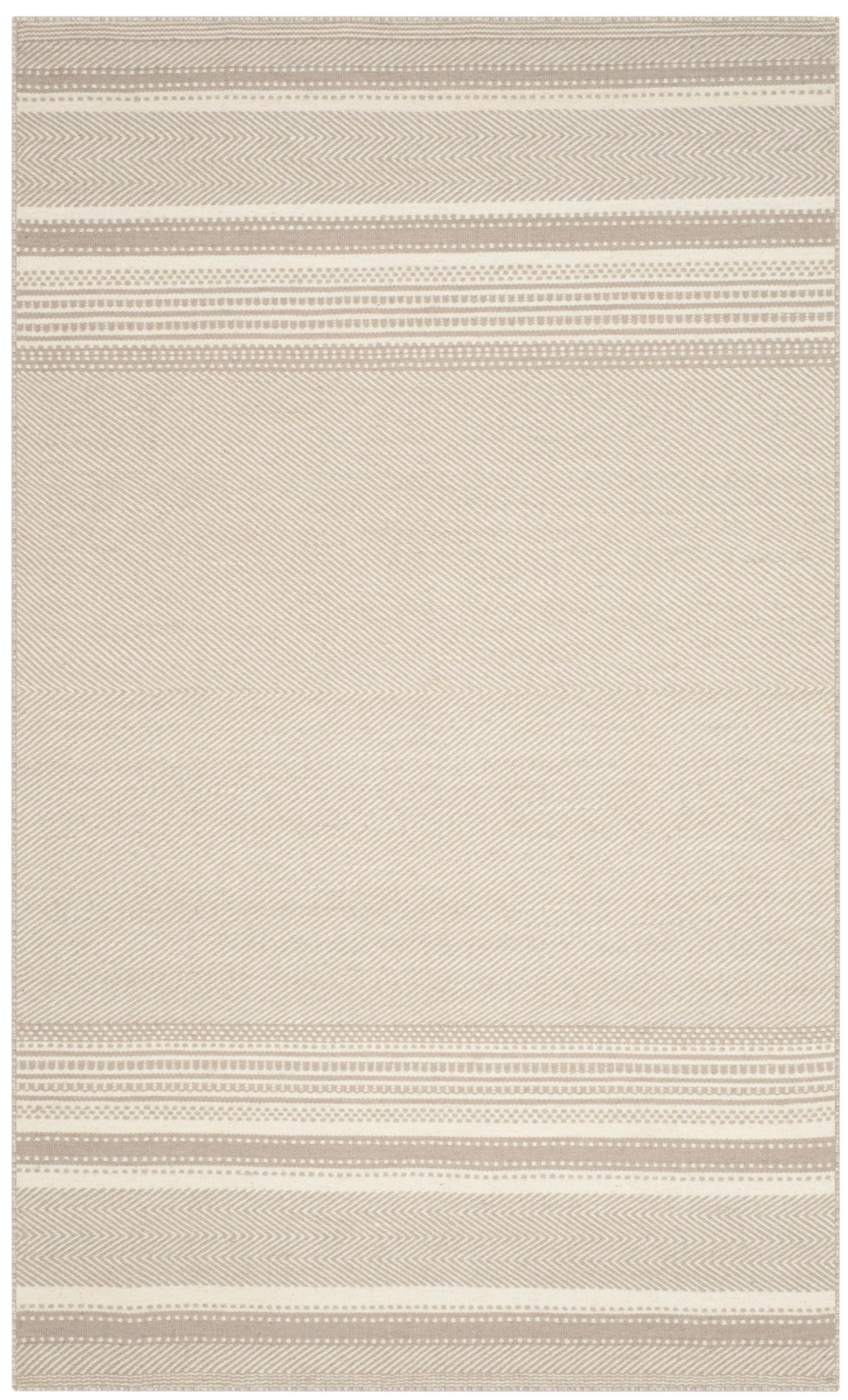 Kilim KLM419 Hand Woven Flat Weave Area Rug - Grey/Ivory - 5'x8' - Safavieh