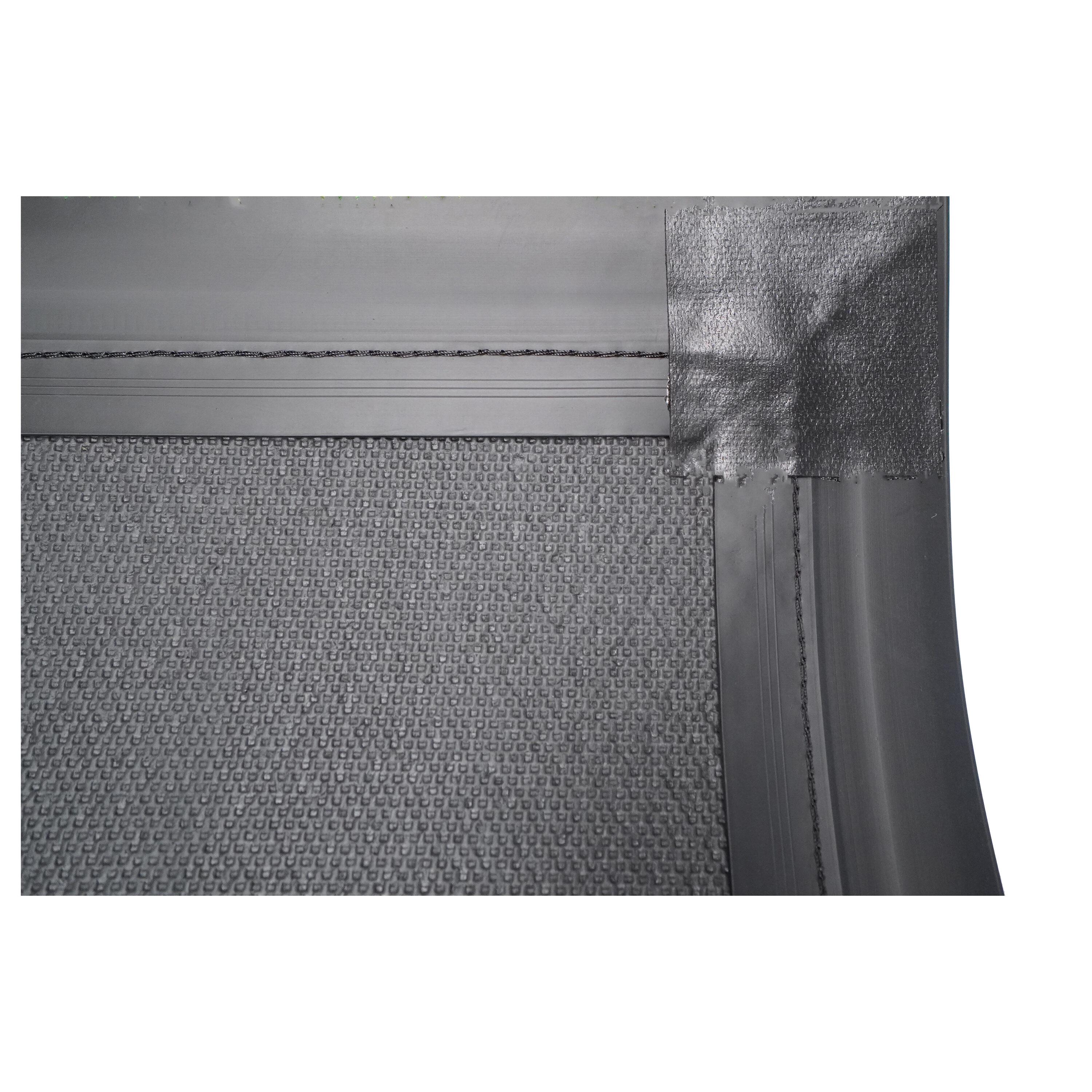 Callowaymills 36-in x 96-in Charcoal Indoor or outdoor Decorative Door Mat