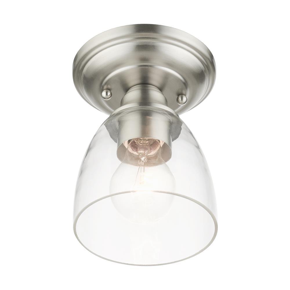 Livex Lighting Montgomery 1 - Light Flush Mount in  Brushed Nickel