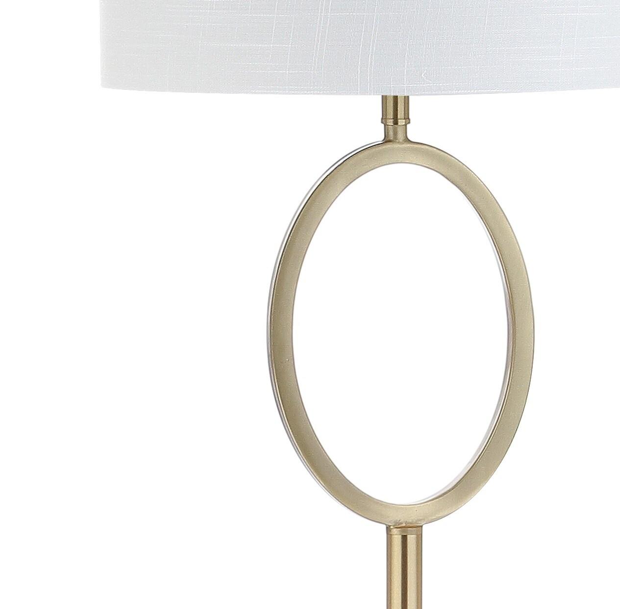 April 61" Metal LED Floor Lamp, Brass