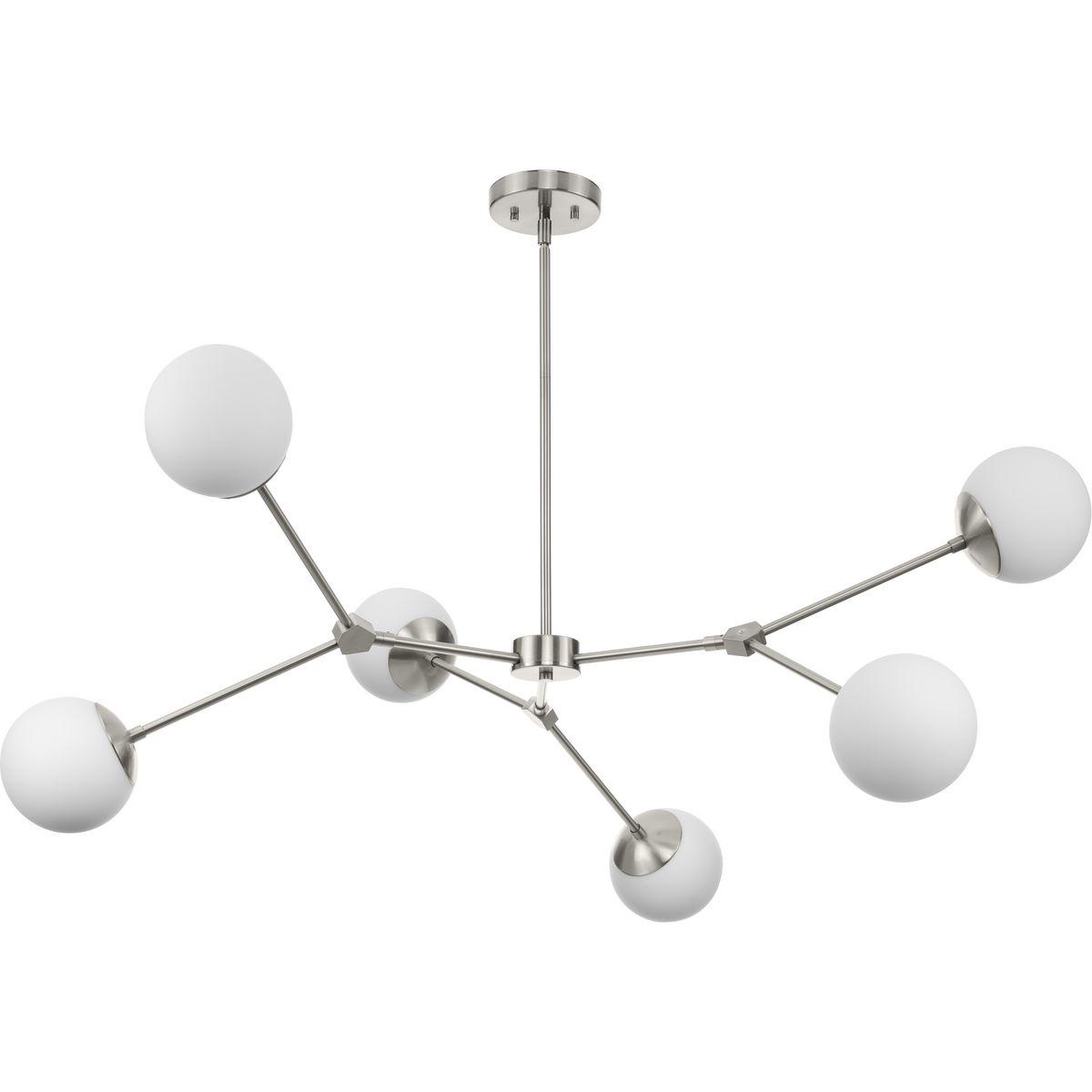 Hilrich 6 - Light Dimmable Sputnik Modern Linear Chandelier