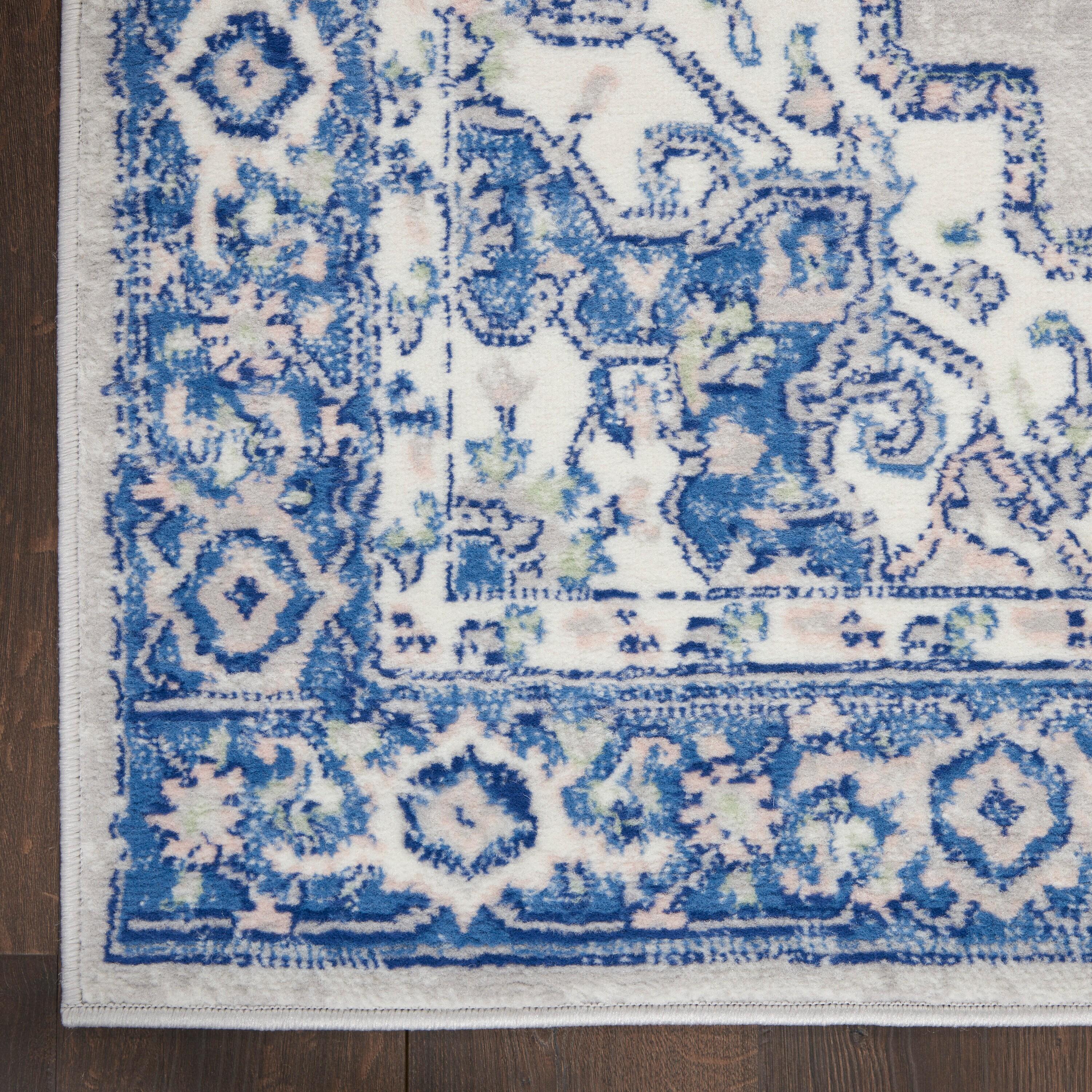 Nourison Whimsicle WHS03 Indoor only Area Rug - Grey Blue 8' x 10'