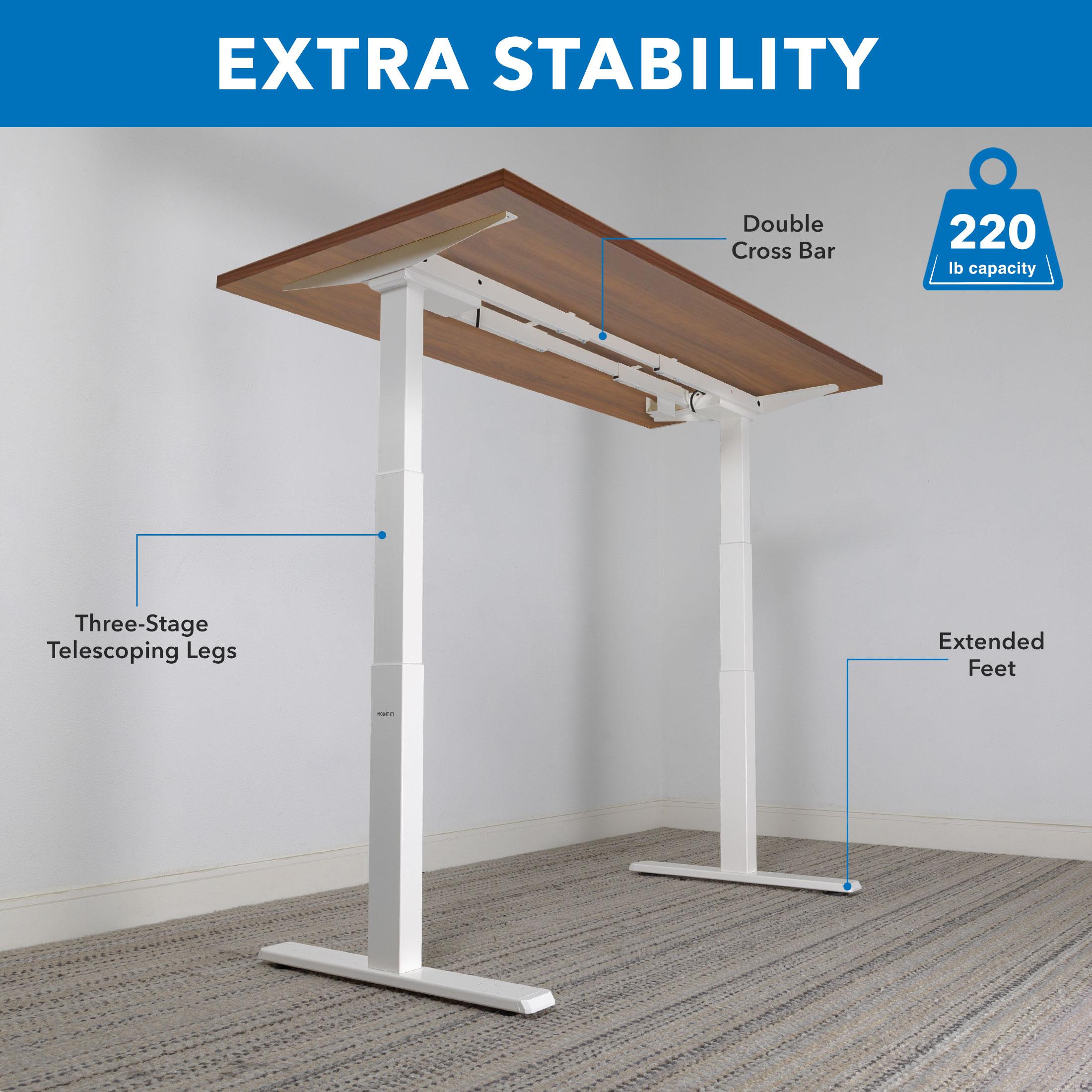 Mount-It Ultimate Dual Motor Electric Standing Desk with 48" Tabletop