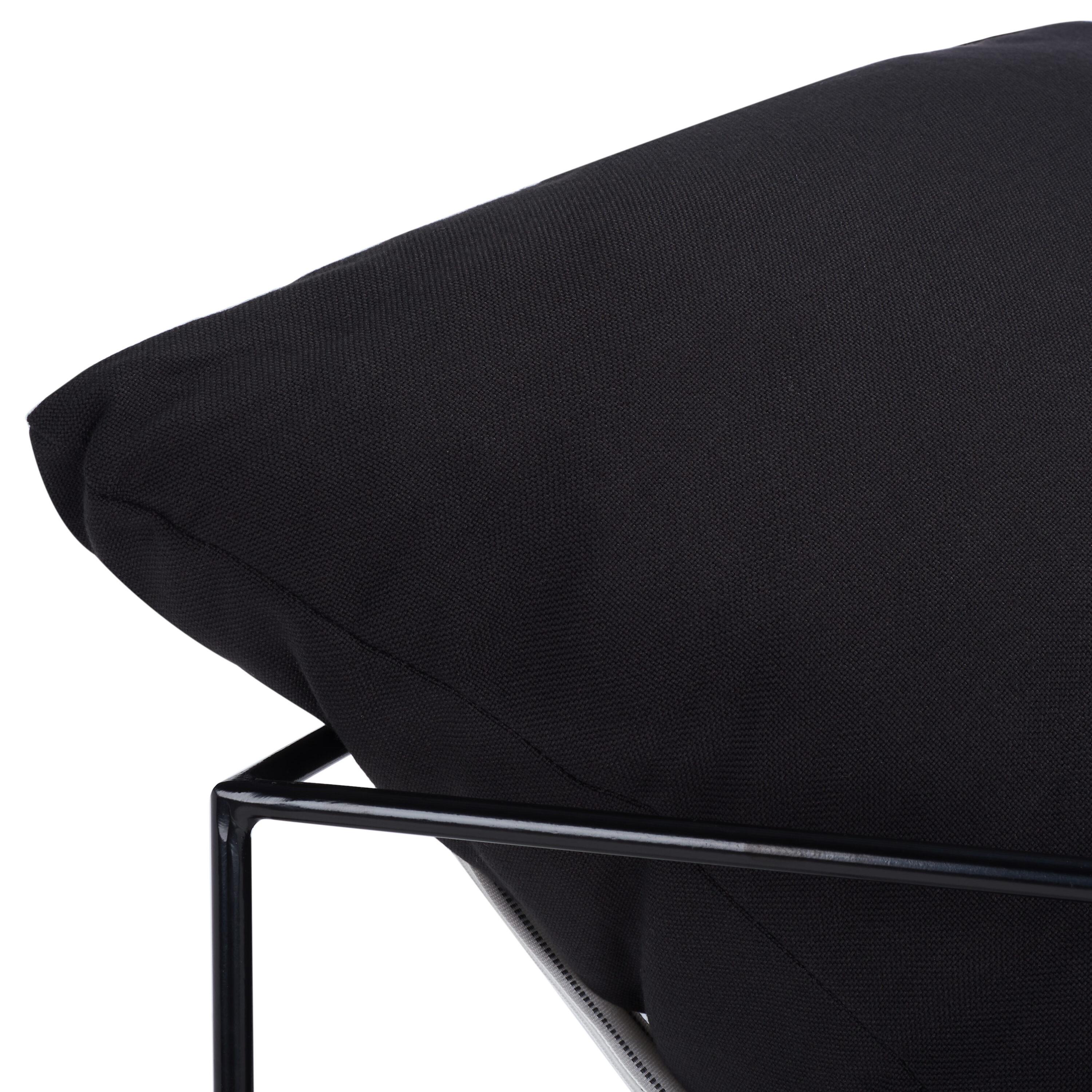 Portland Pillow Top Accent Chair - ACH4511 - Black/Black - Safavieh