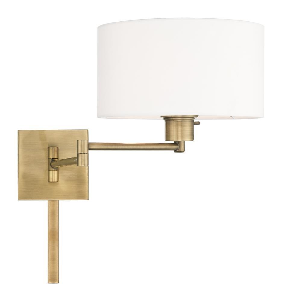 Livex Lighting 1 - Light Wall Light in  Antique Brass