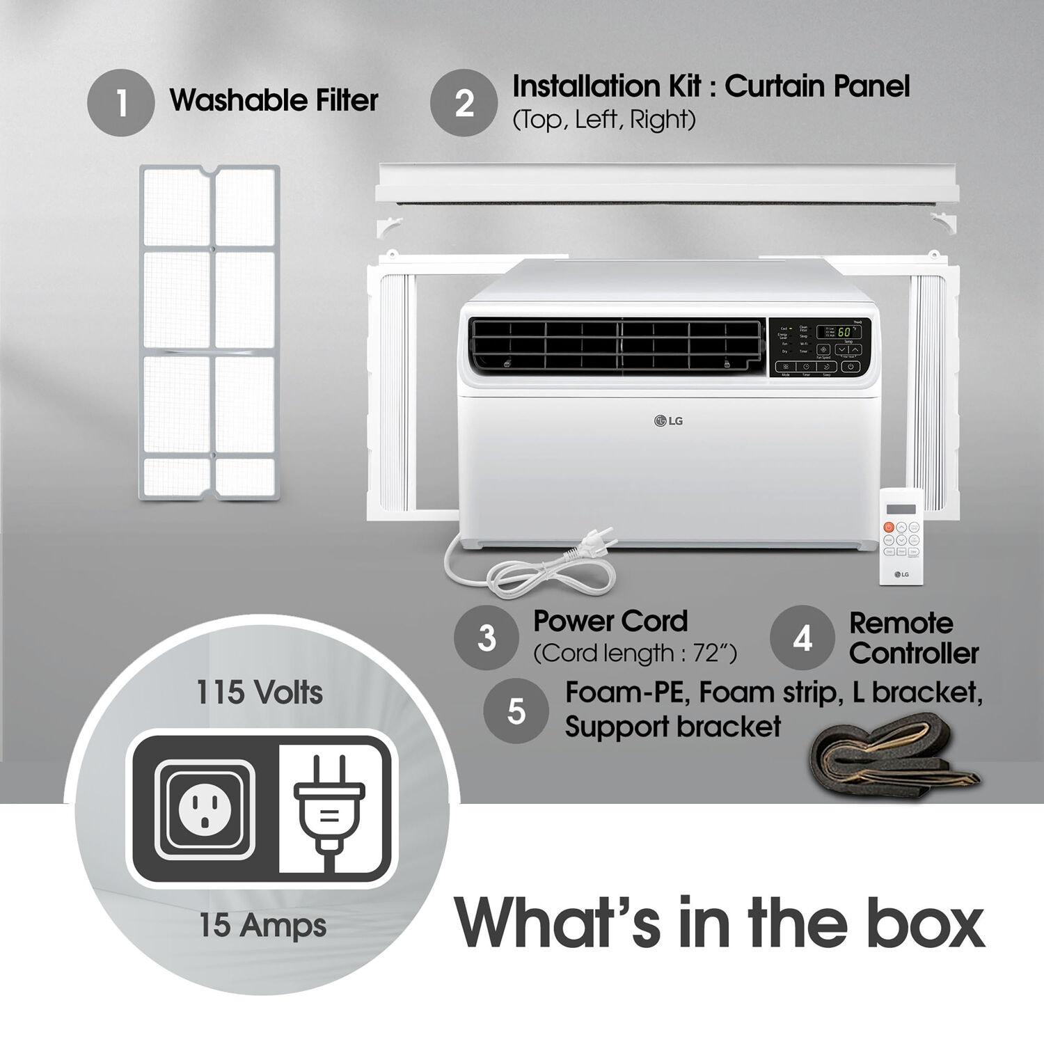 LG LG 10,000 BTU Dual Inverter Smart Window Air Conditioner
