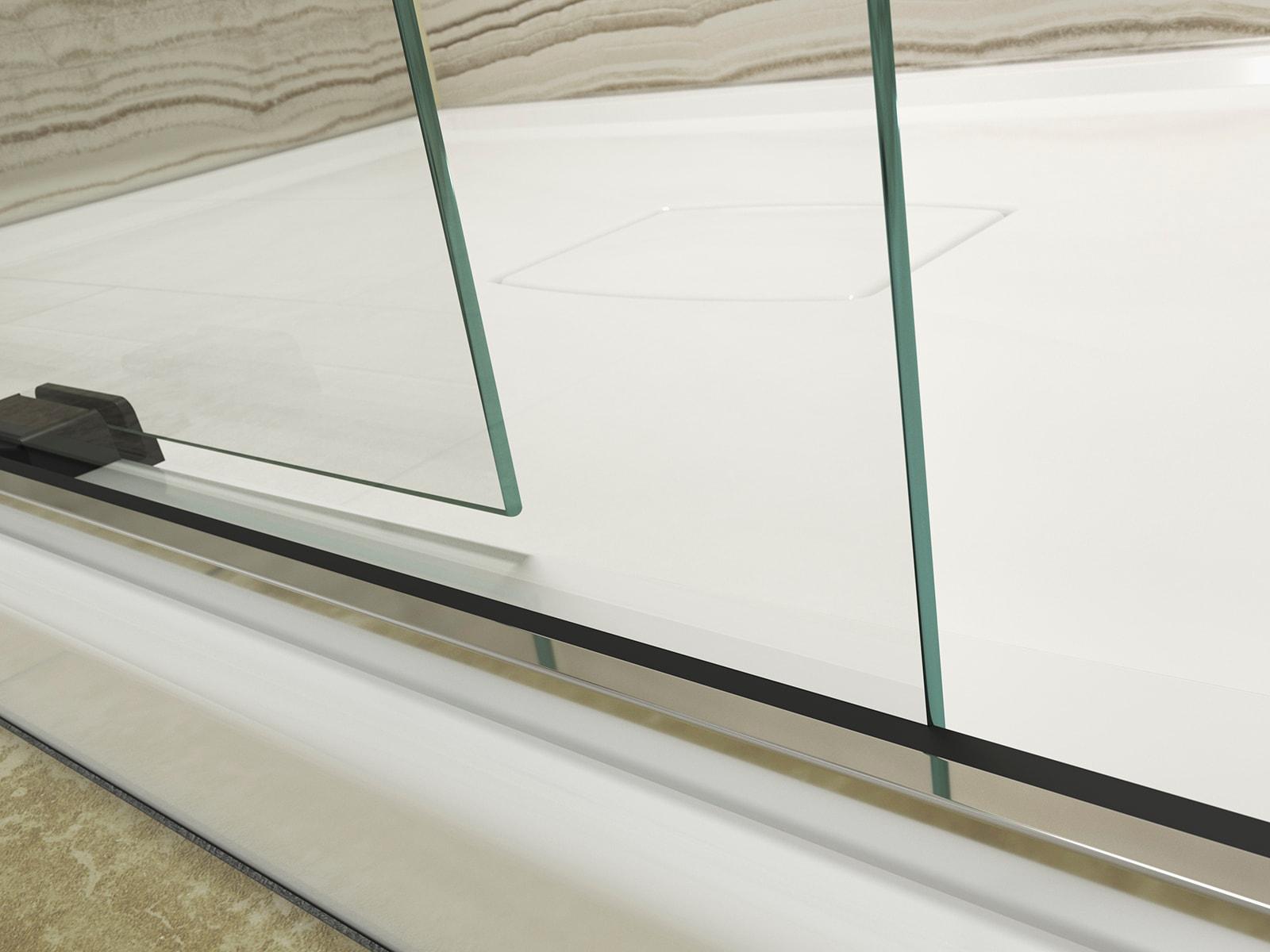Levity 59.63" x 59.75" Bypass Bath Door with CleanCoat® Technology