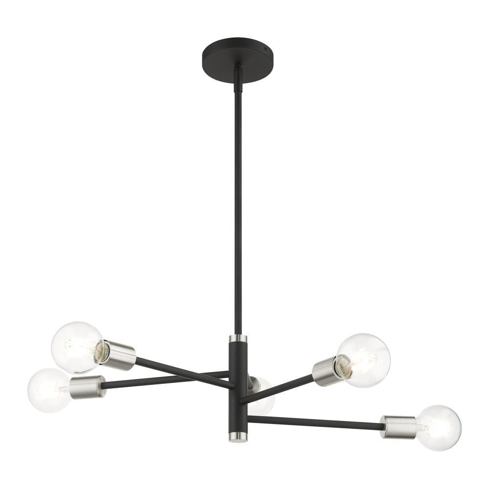 Livex Lighting Bannister 5 - Light Chandelier in  Black