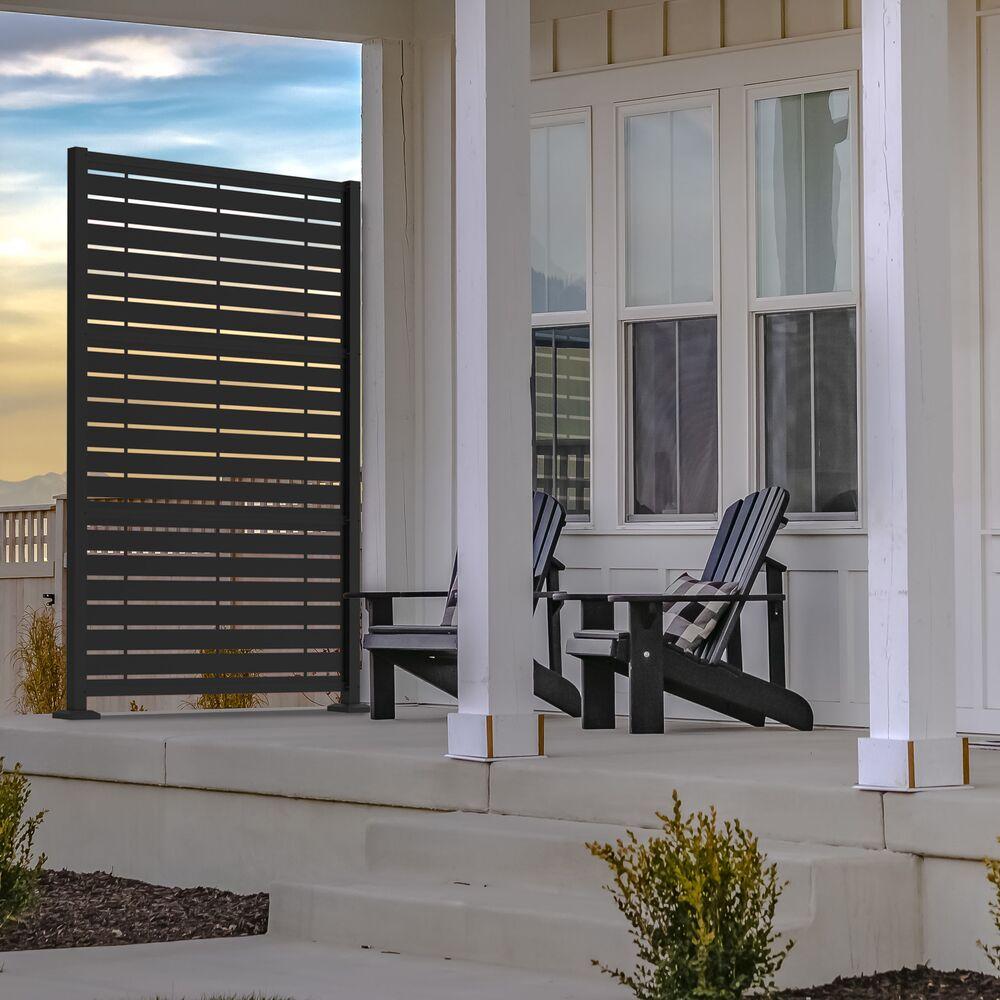 Barrette Outdoor Living Decorative Screen Panel Frame Kit with 2 ft. x 4 ft. Boardwalk