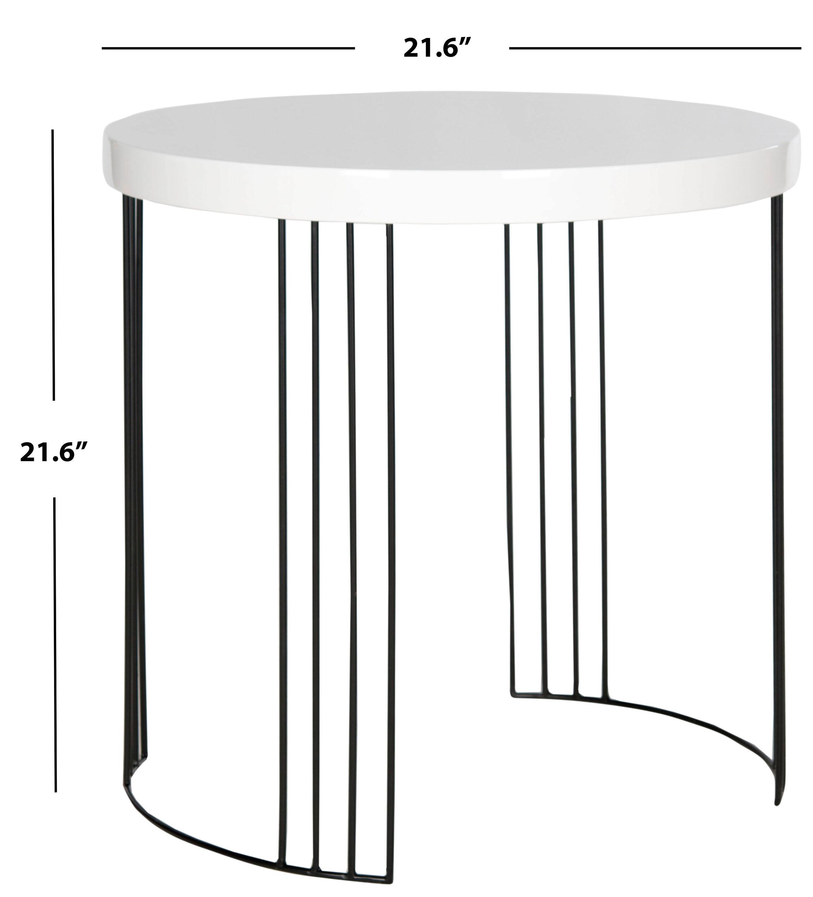 Berlin Tripod Side Table - ACC4207B - Black/Black - Safavieh