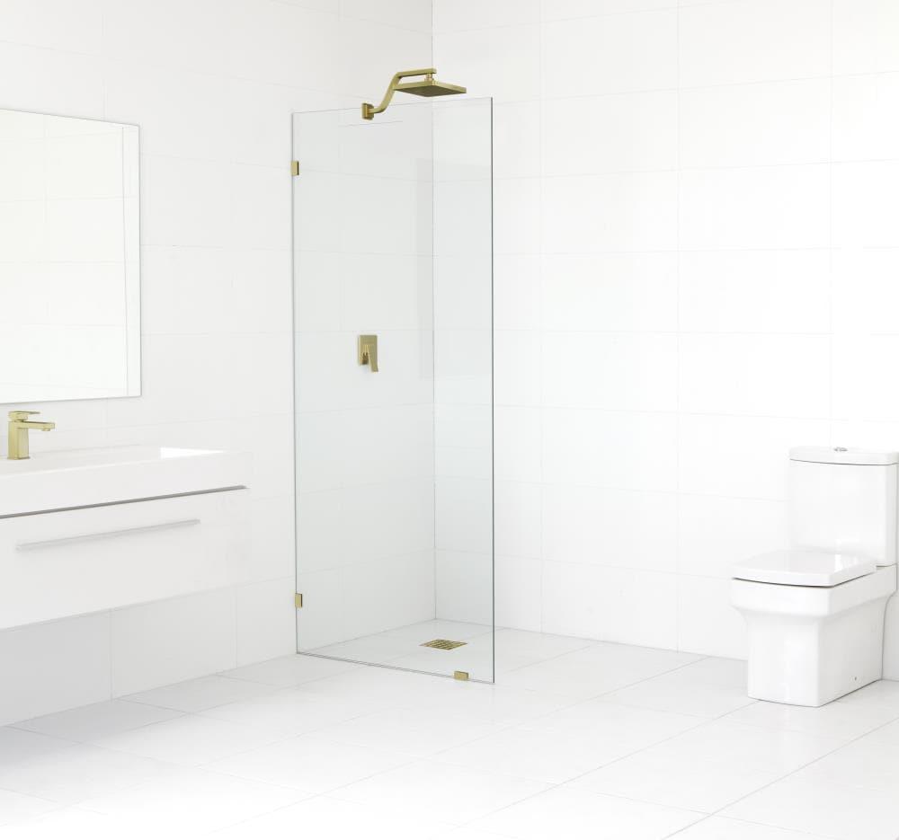 Vela 30 in. x 78 in. Fully Frameless Single Fixed Shower Panel