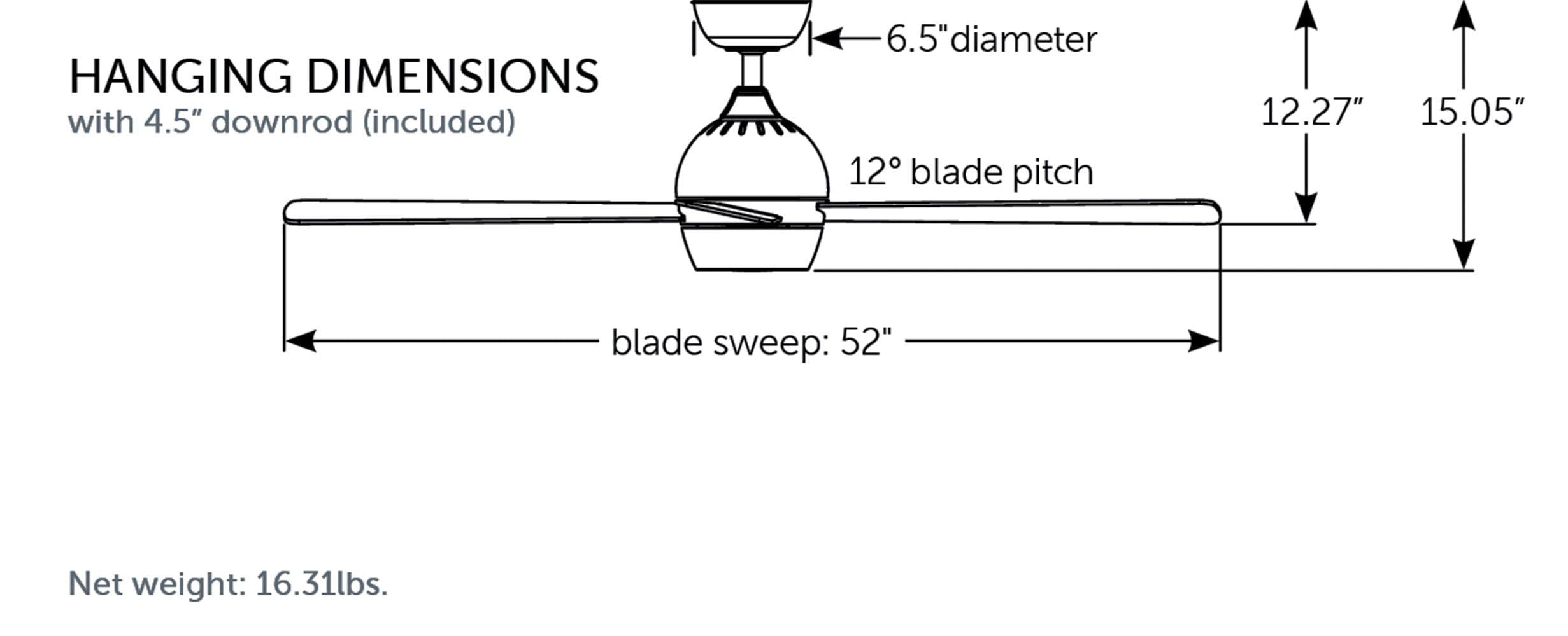 Kwad Ceiling Fan (44"-52")