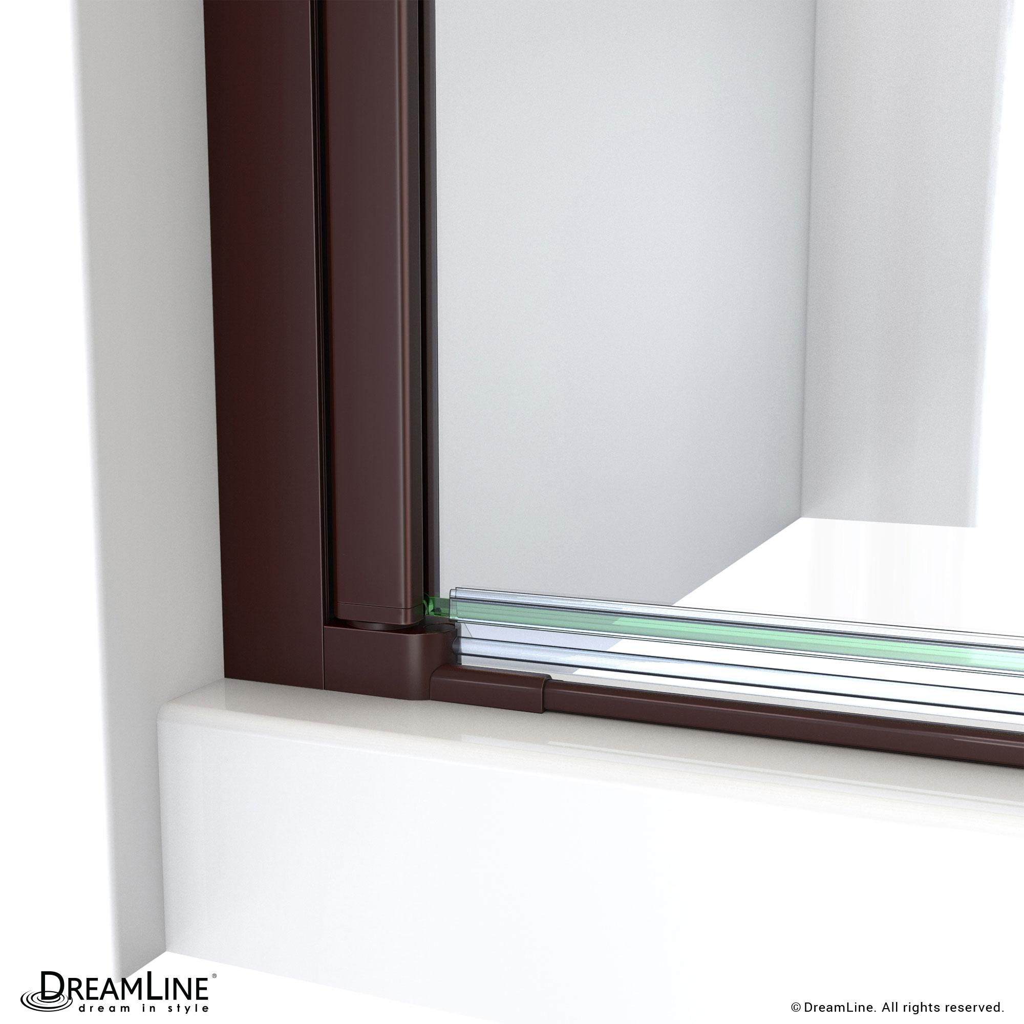 DreamLine Aqua-Q Fold 36 W X 36 D X 74.75 H Frameless Square Shower Enclosure DL-6528QC-88-06