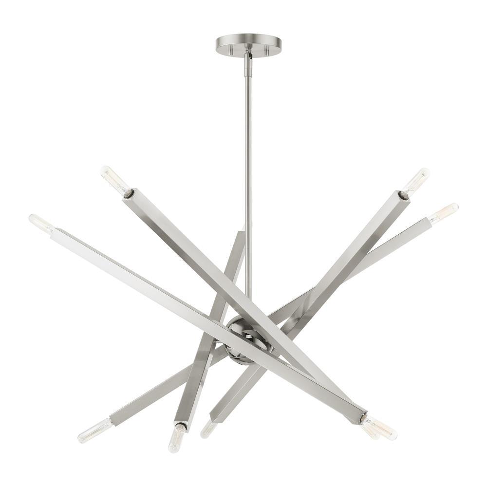 Livex Lighting - Moco - 10 Light Chandelier in Modern Style - 32 Inches wide by