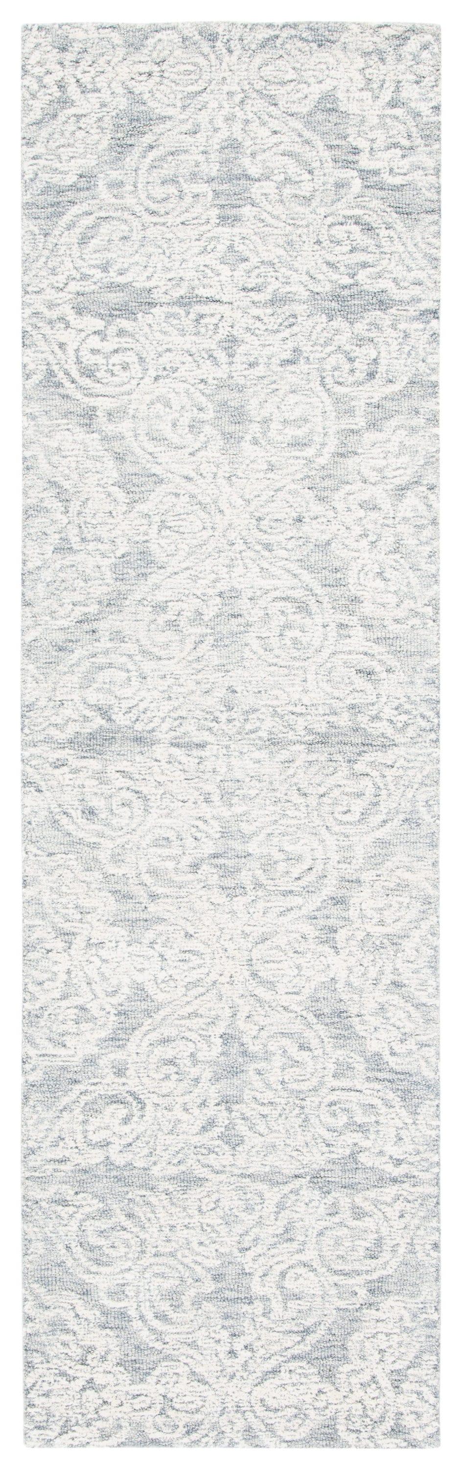 Metro MET997 Hand Tufted Runner Rug - Light Gray/Ivory - 2'3"x8' - Safavieh.