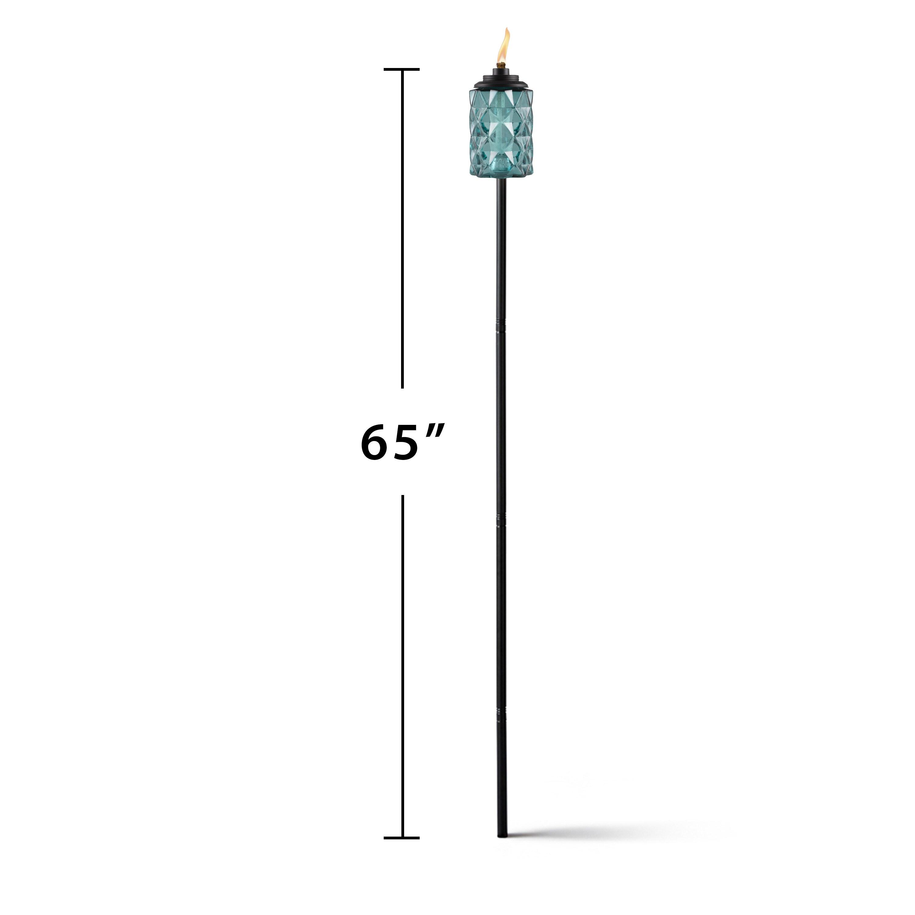 TIKI Brand TIKI® Brand Easy Install 65 Inch TIKI Torch Topaz Blue (Set of 2)