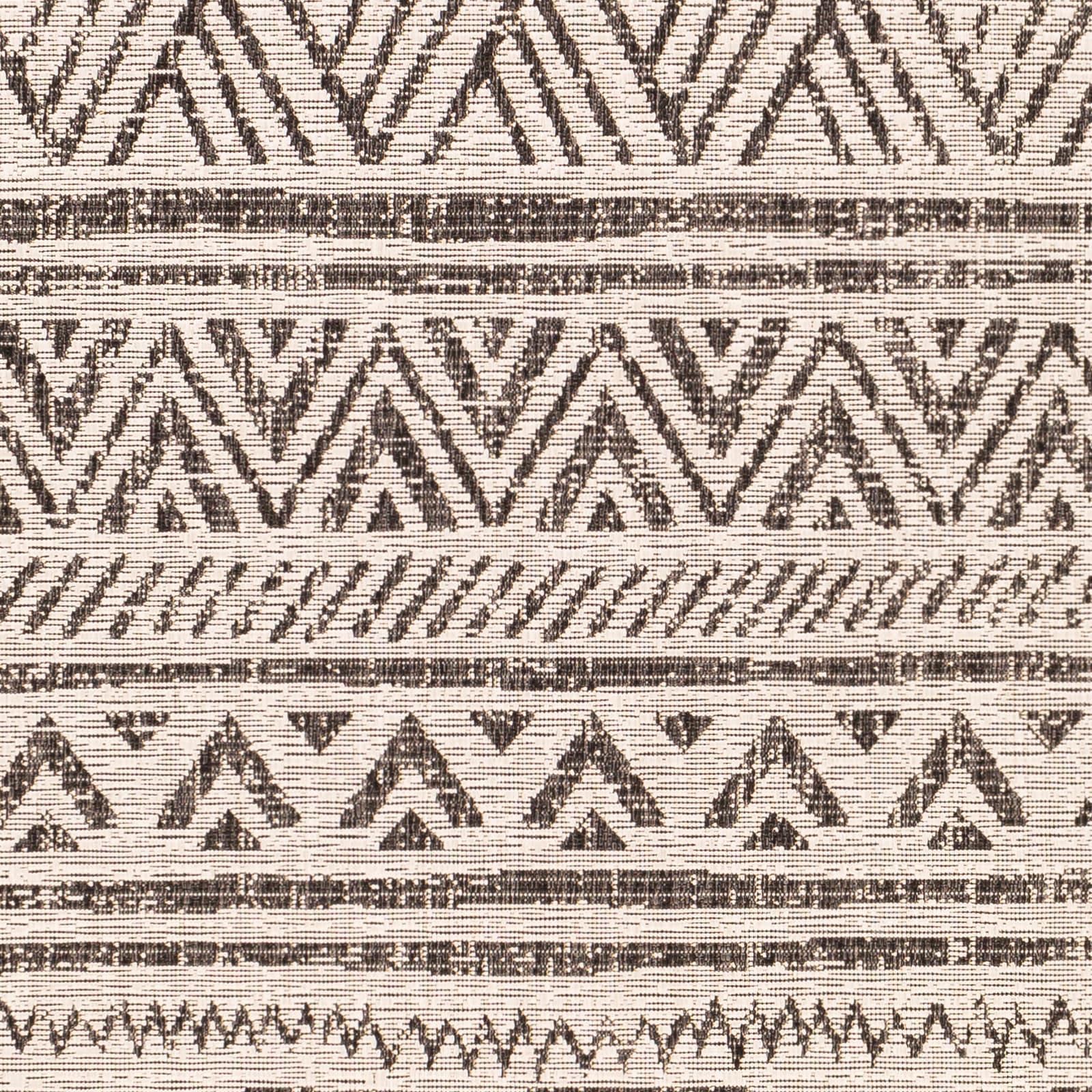 Livabliss Eagean 2 x 3 (ft) Polypropylene Black Rectangular Indoor/Outdoor Medallion Global Area rug