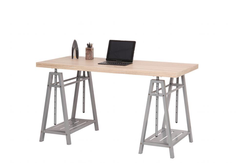 Williston Forge Cayuga Adjustable Solid Wood Top Standing Desk