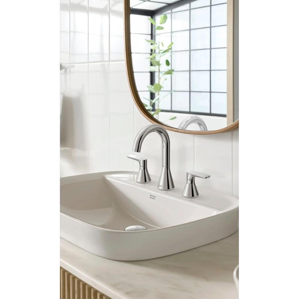 Widespread 2-handle Bathroom Faucet with Drain Assembly