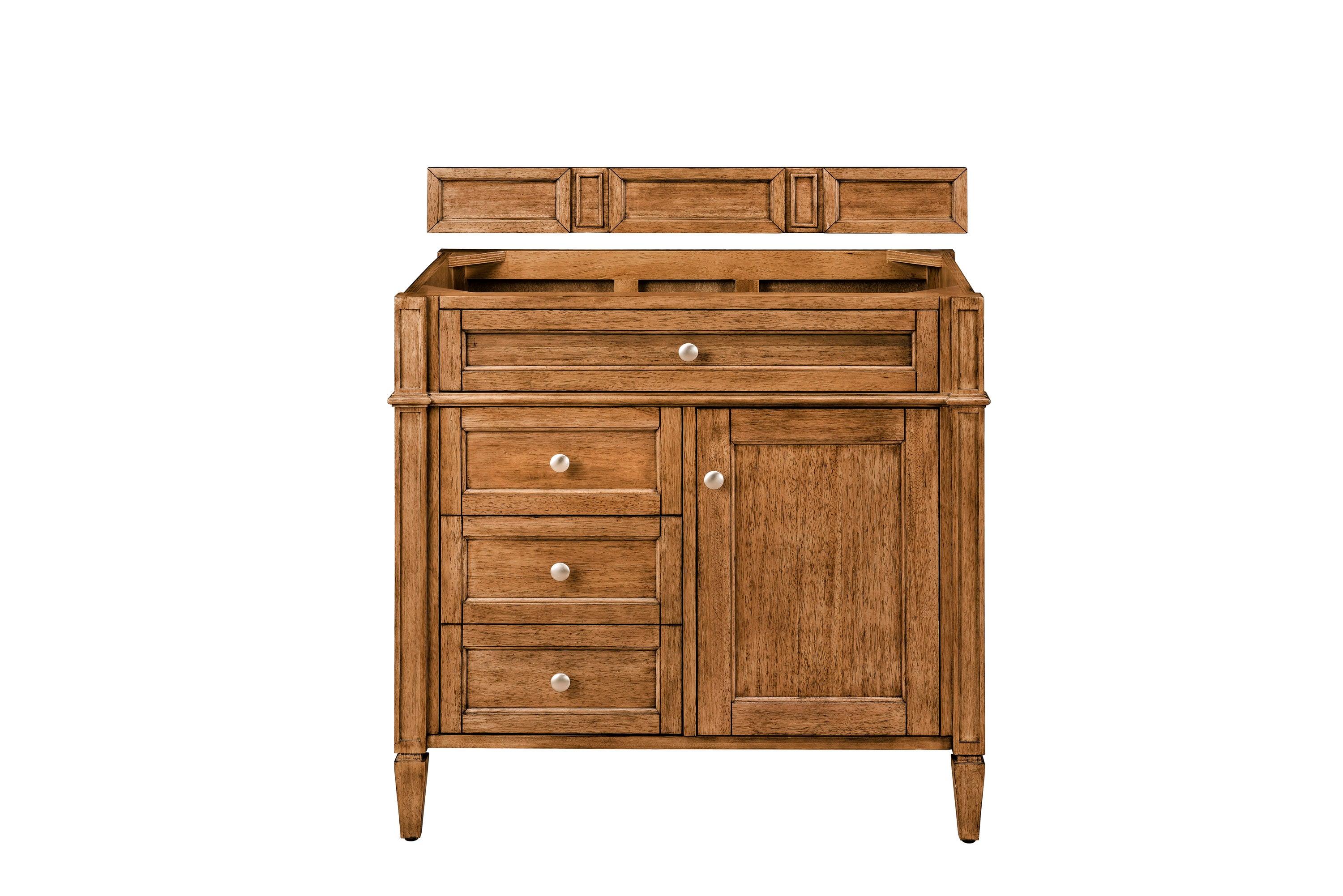 James Martin Vanities 650-V36 Brittany 36" Single Basin Poplar Wood Vanity Cabinet Only -