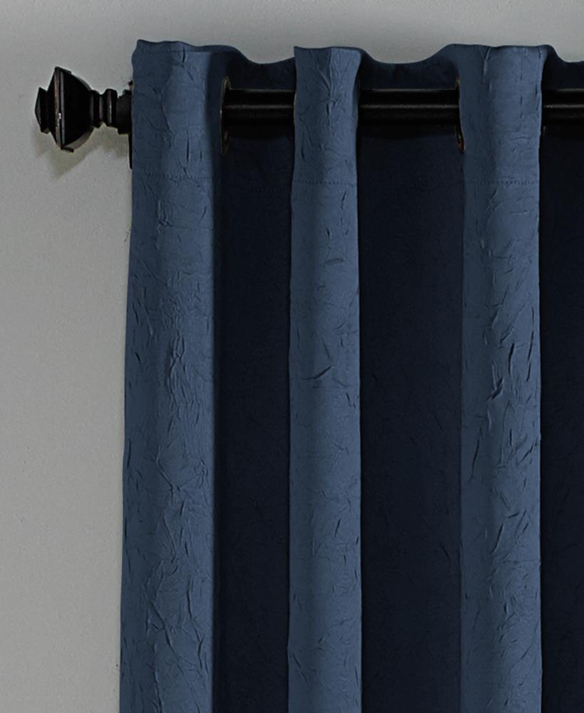 Curtainworks Lenox Grommet Curtain 63", Navy, Adult