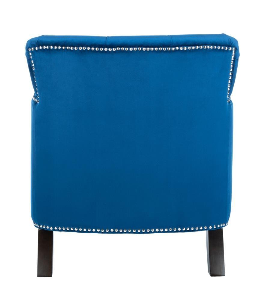 Colin Chair - HUD8212 - Navy/Espresso - Safavieh