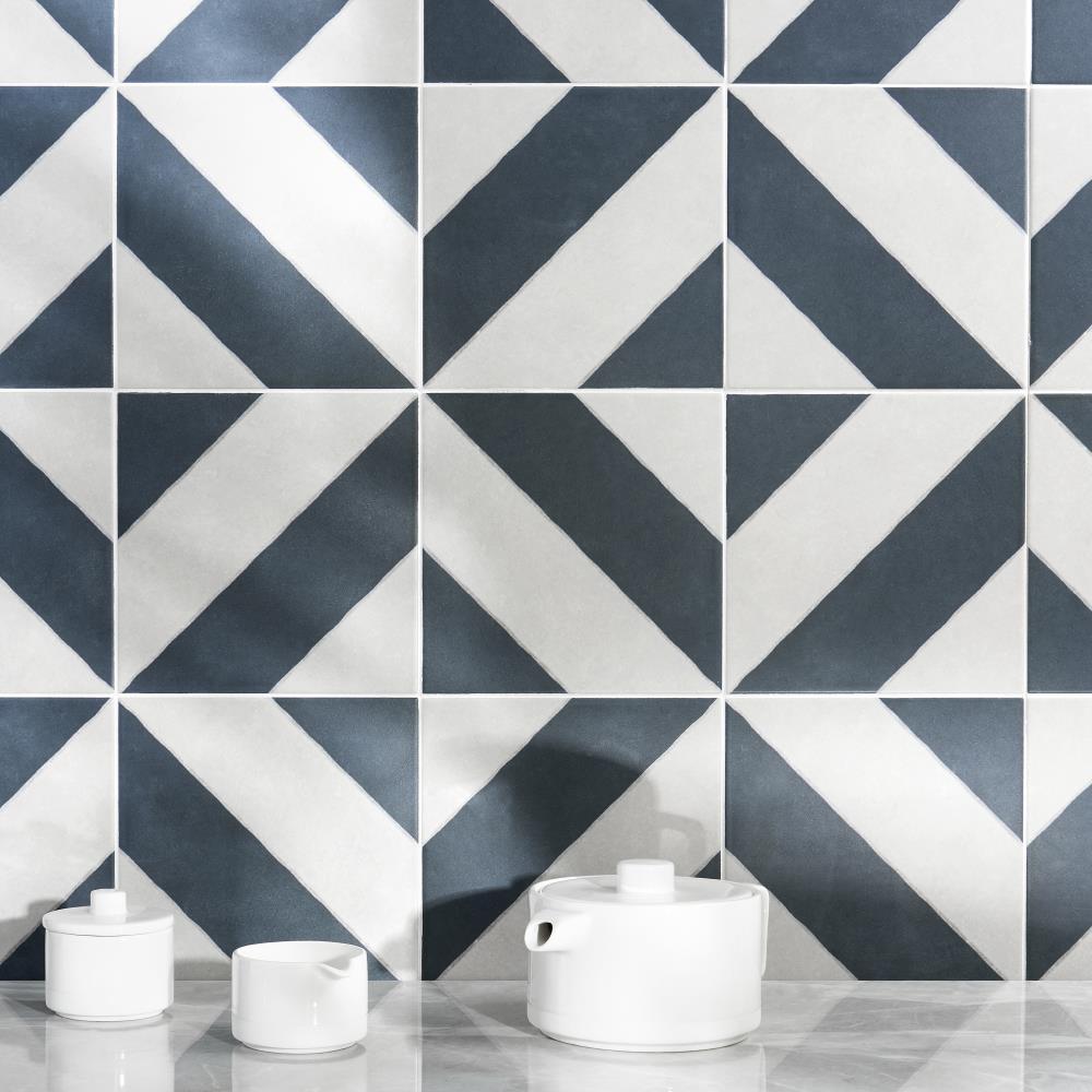 Ava Diagonal 9" x 9" Porcelain Tile (10.76 sq. ft./ Case)