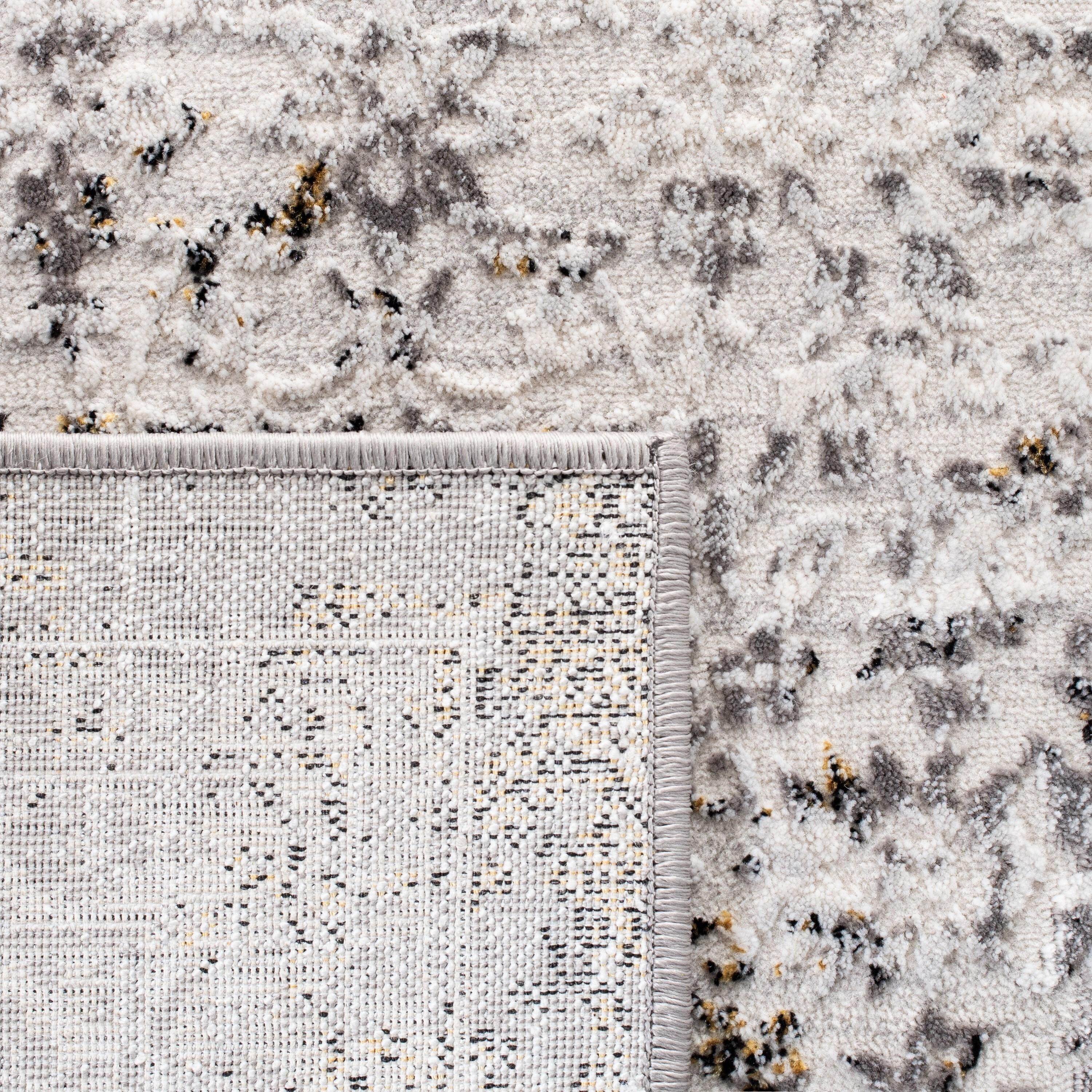 Amelia ALA239 Power Loomed Area Rug - Grey/Ivory - 6'7" round - Safavieh.