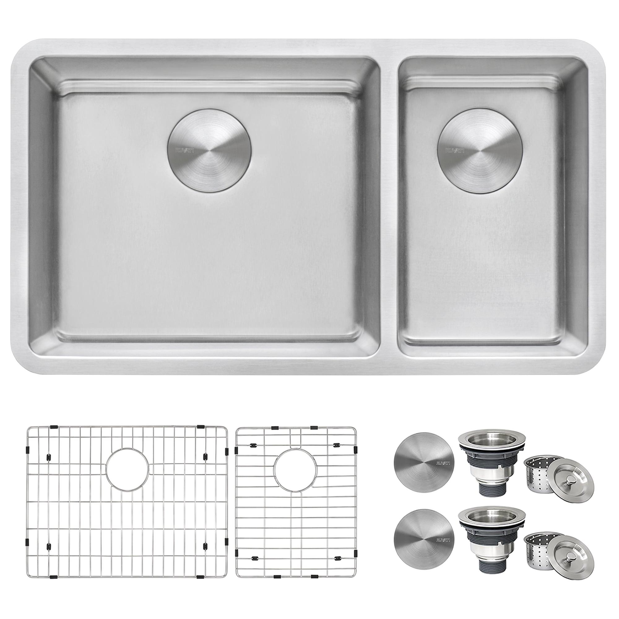 Ruvati 32-inch Undermount Kitchen Sink 16 Gauge Stainless Steel