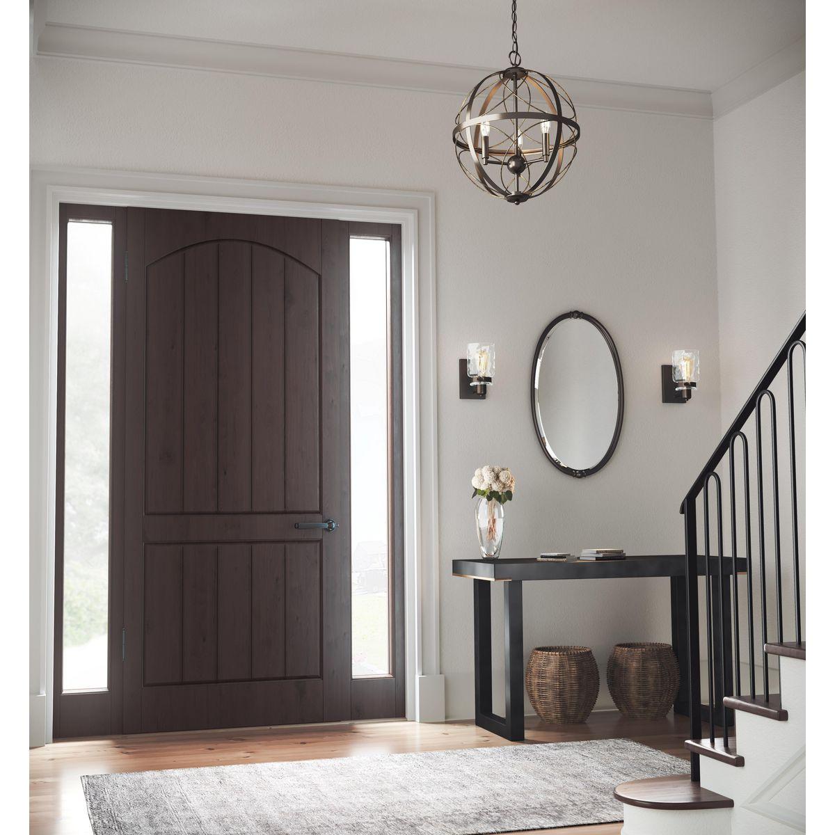 Progress Lighting Calhoun 1-Light Bath & Vanity, Steel, Antique Bronze, Clear Glass Shade