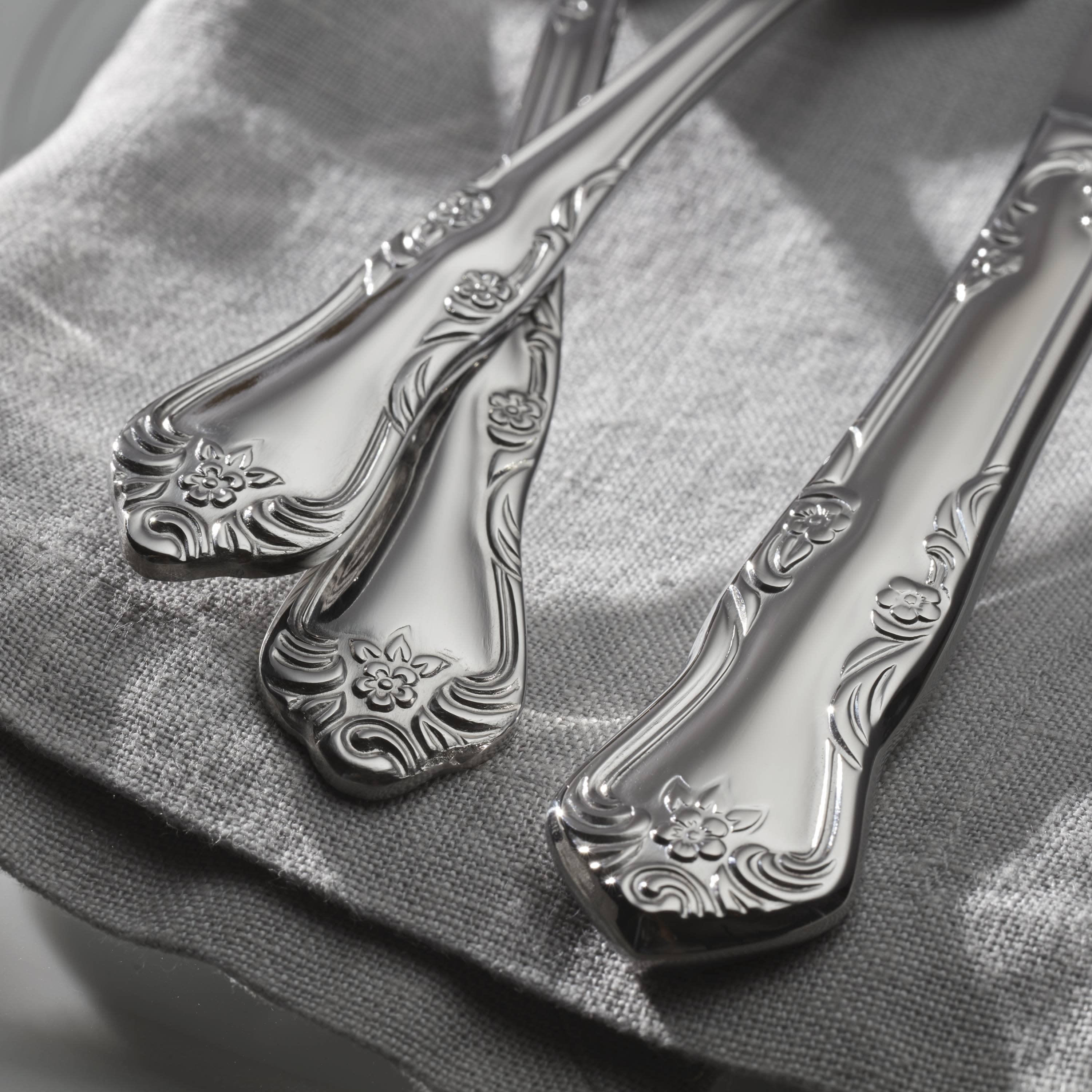 Oneida Oneida Azalea 45 Piece Everyday Flatware Set, Service For 8