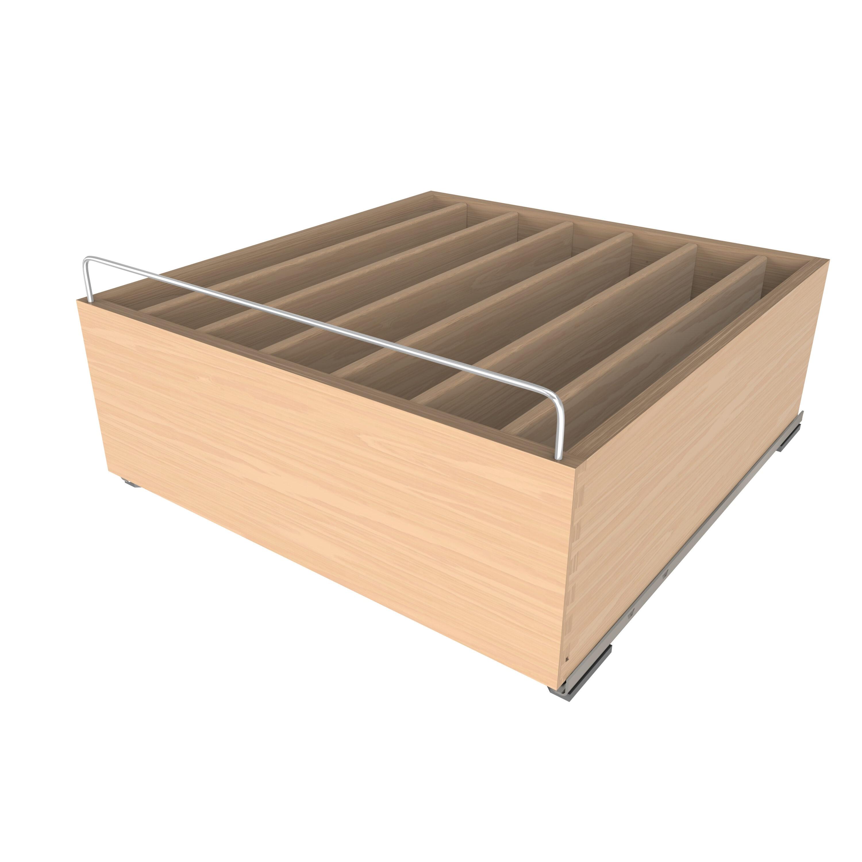 Rev-A-Shelf Wood Base Cabinet Pullout Casserole Dish W/ Soft-Close