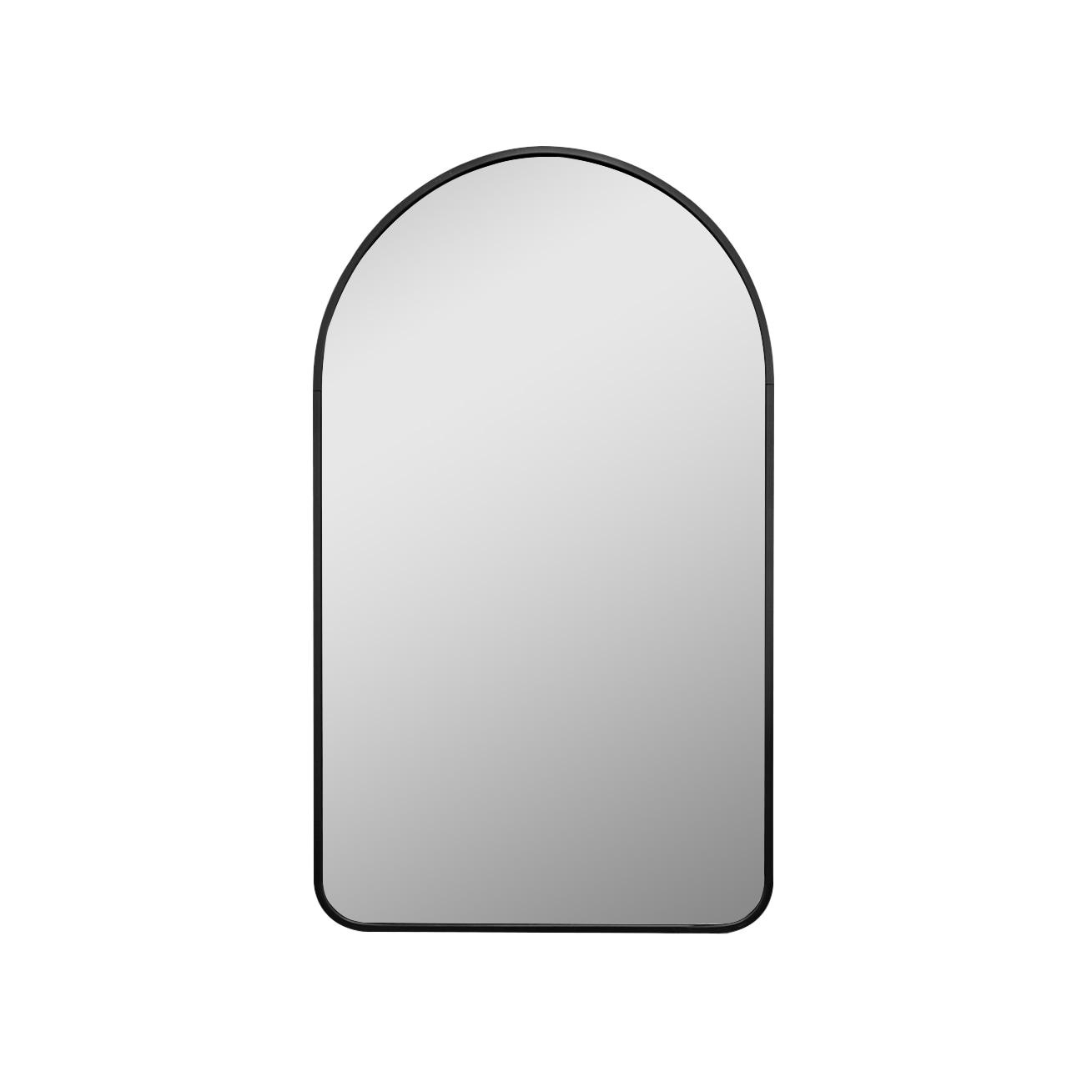Decor Wonderland B803LK 19.6 x 31.5 in. Rita Black Metal Framed Oval Wall Mirror