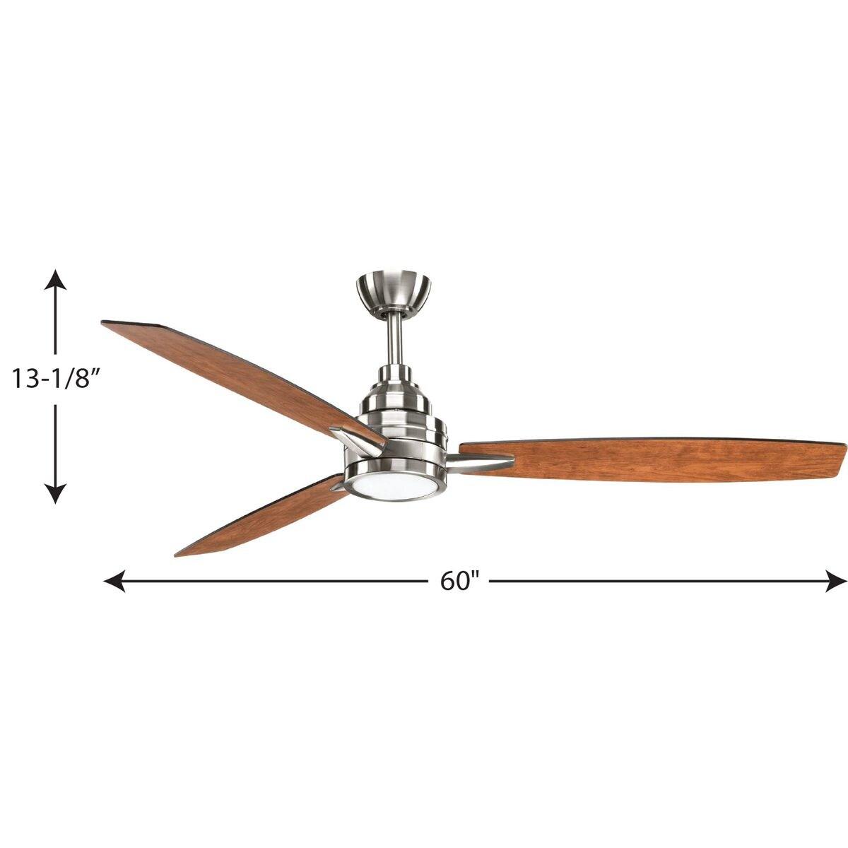 Gaze Collection 60" LED Three-Blade Ceiling Fan
