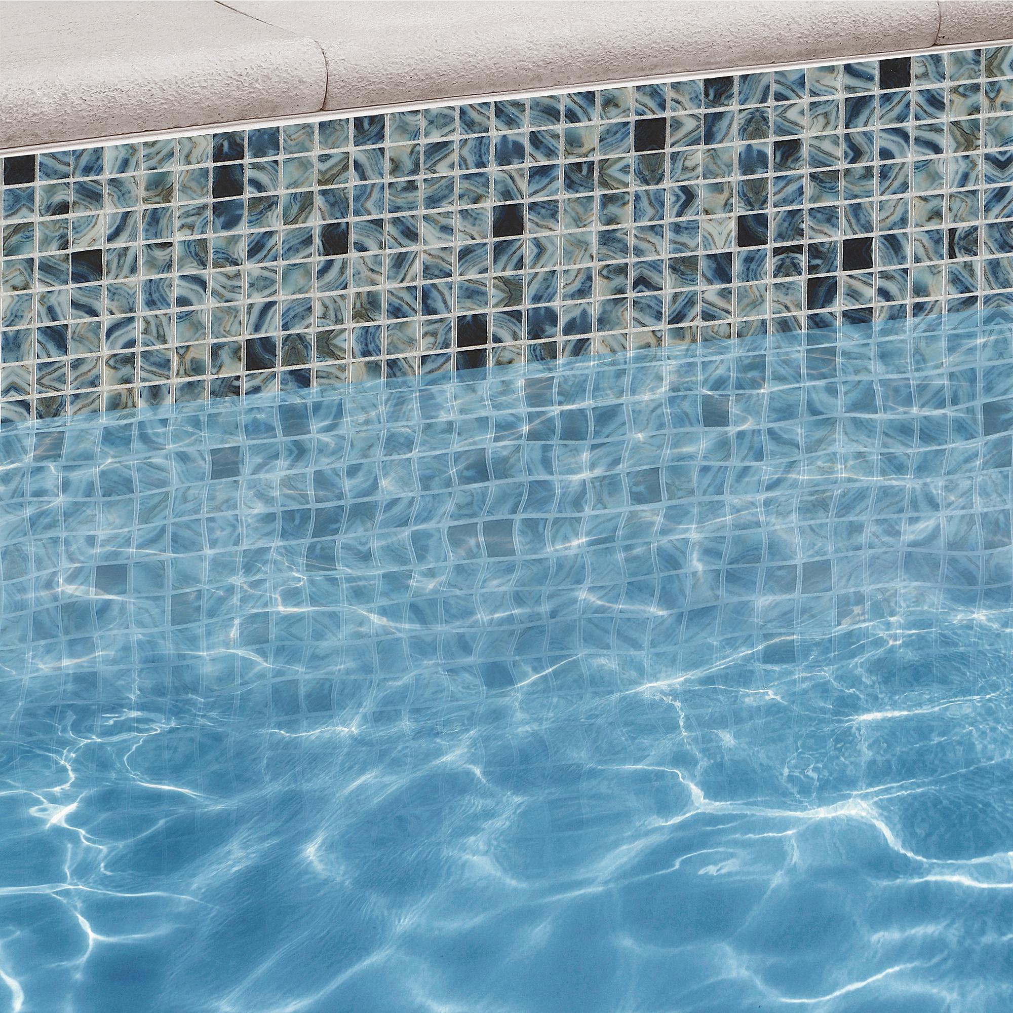 Rapids 1" x 1" Glass Grid Mosaic Wall & Floor Tile