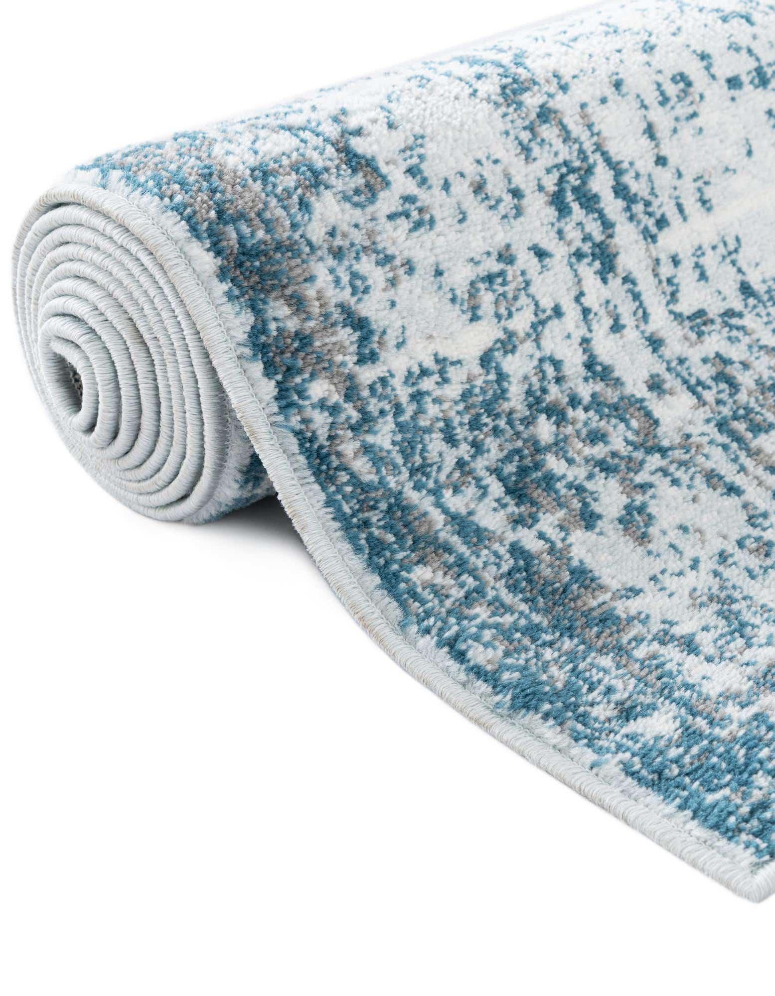 Unique Loom Finsbury Collection Area Rug - Elizabeth (2'  x 3' Rectangle Blue/Ivory)