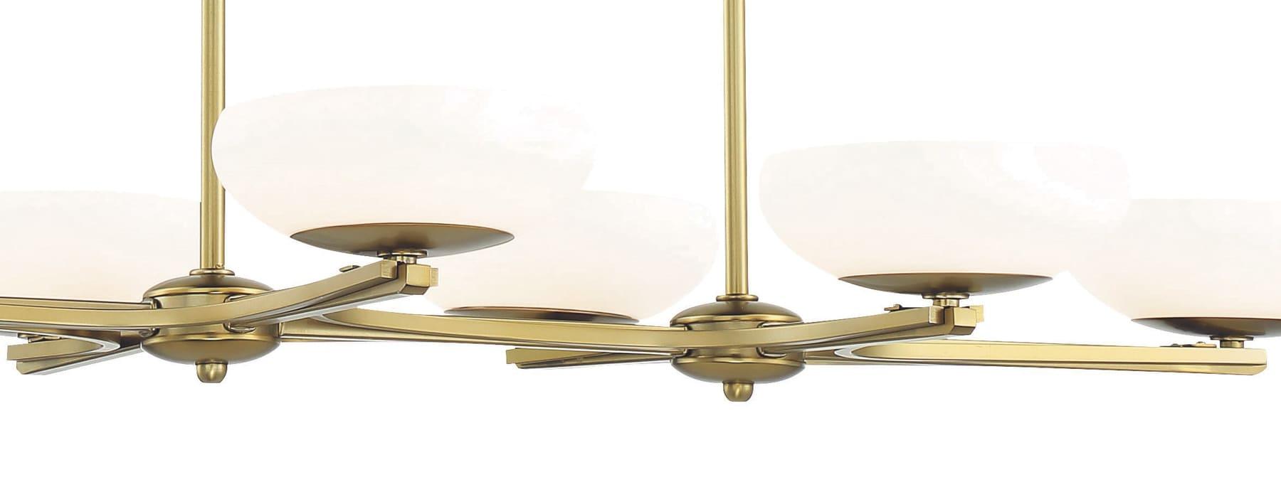 P1466-695-L-George Kovacs Lighting-48W 6 LED Island-40 Inches Wide by 20 Inches Tall