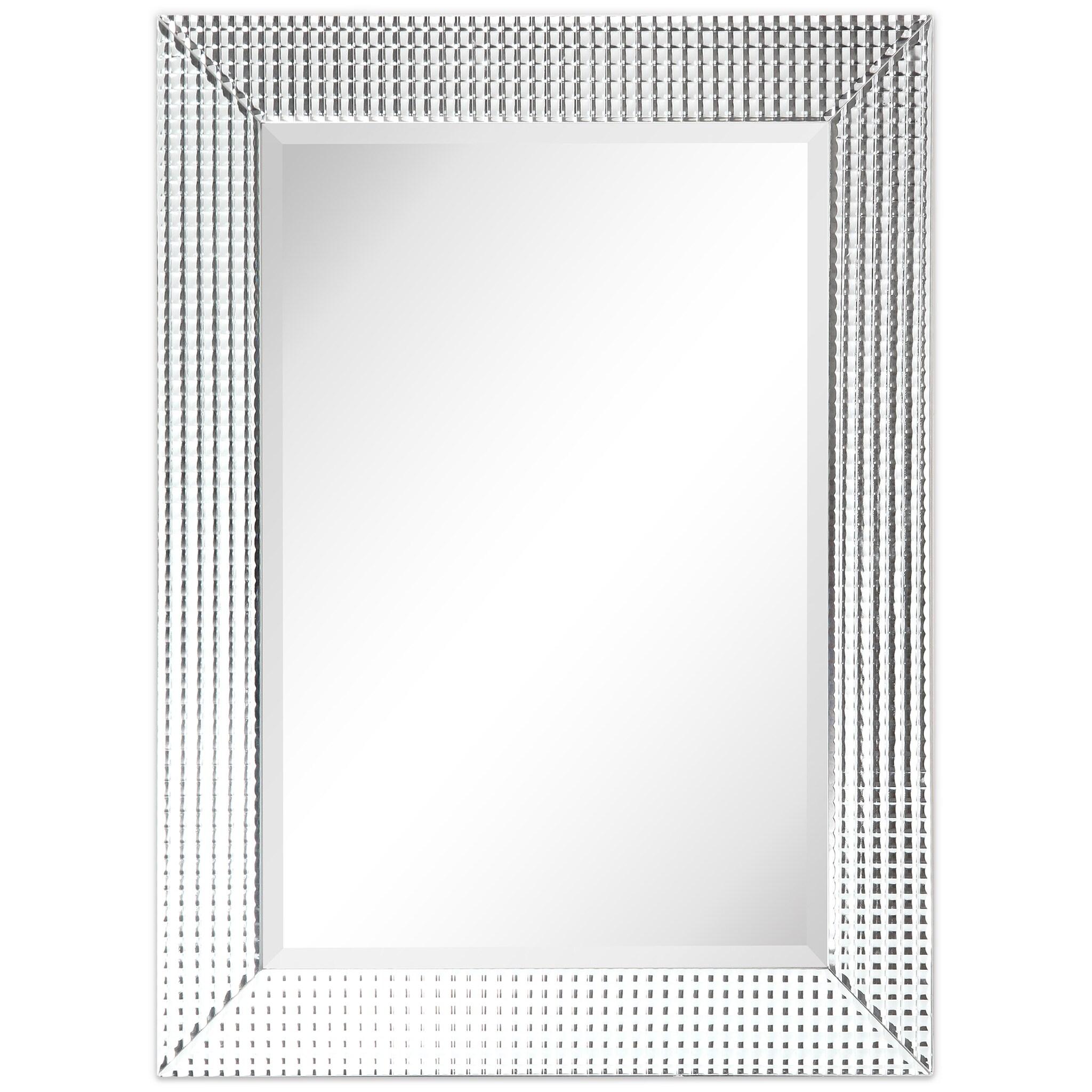 Empire Art Direct Bling Beveled Glass Mirror, 30" x 40", Ready to Hang