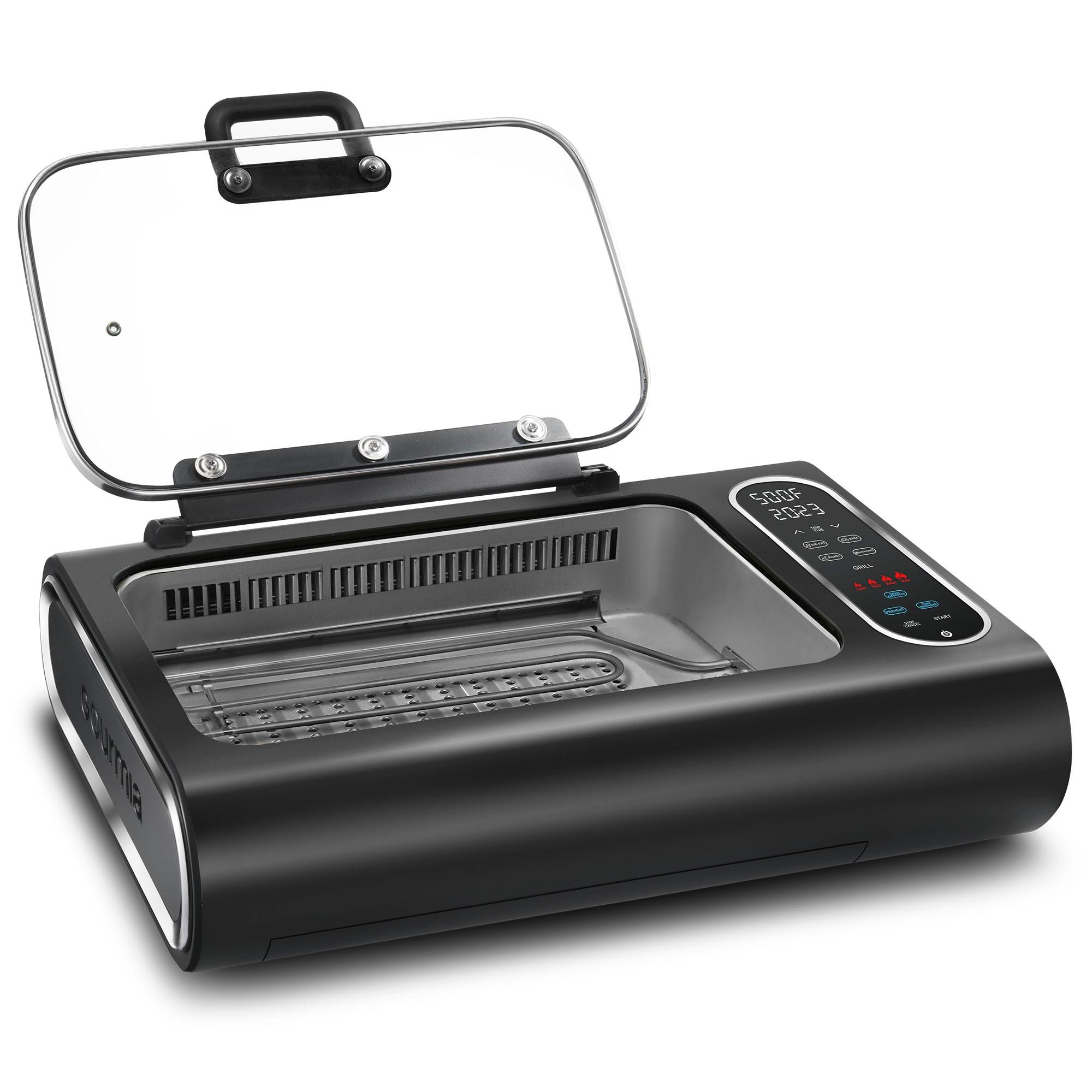 Gourmia Gourmia 6?Qt Smokeless Indoor Grill & Air Fryer FoodStation with Smoke Extracting Technology