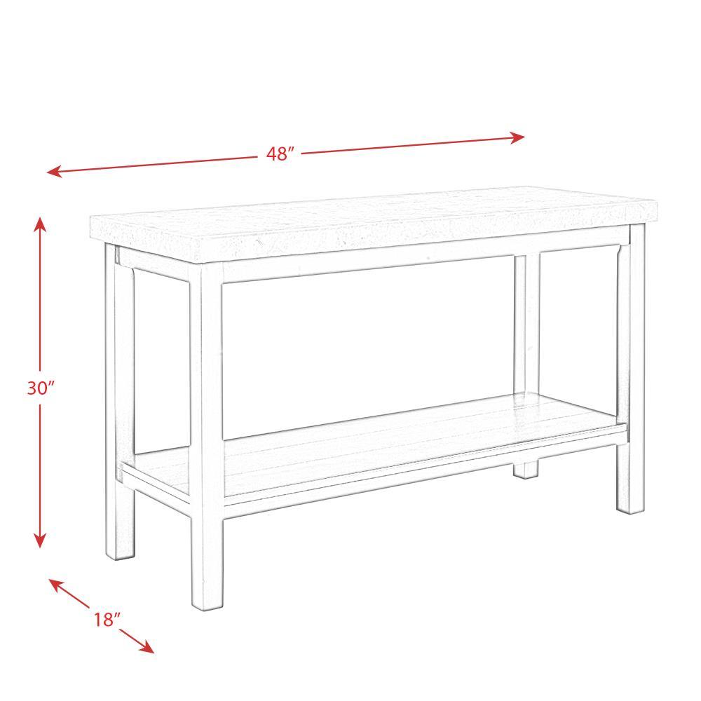 Picket House Furnishings Caleb Sofa Table w/ Marble Top