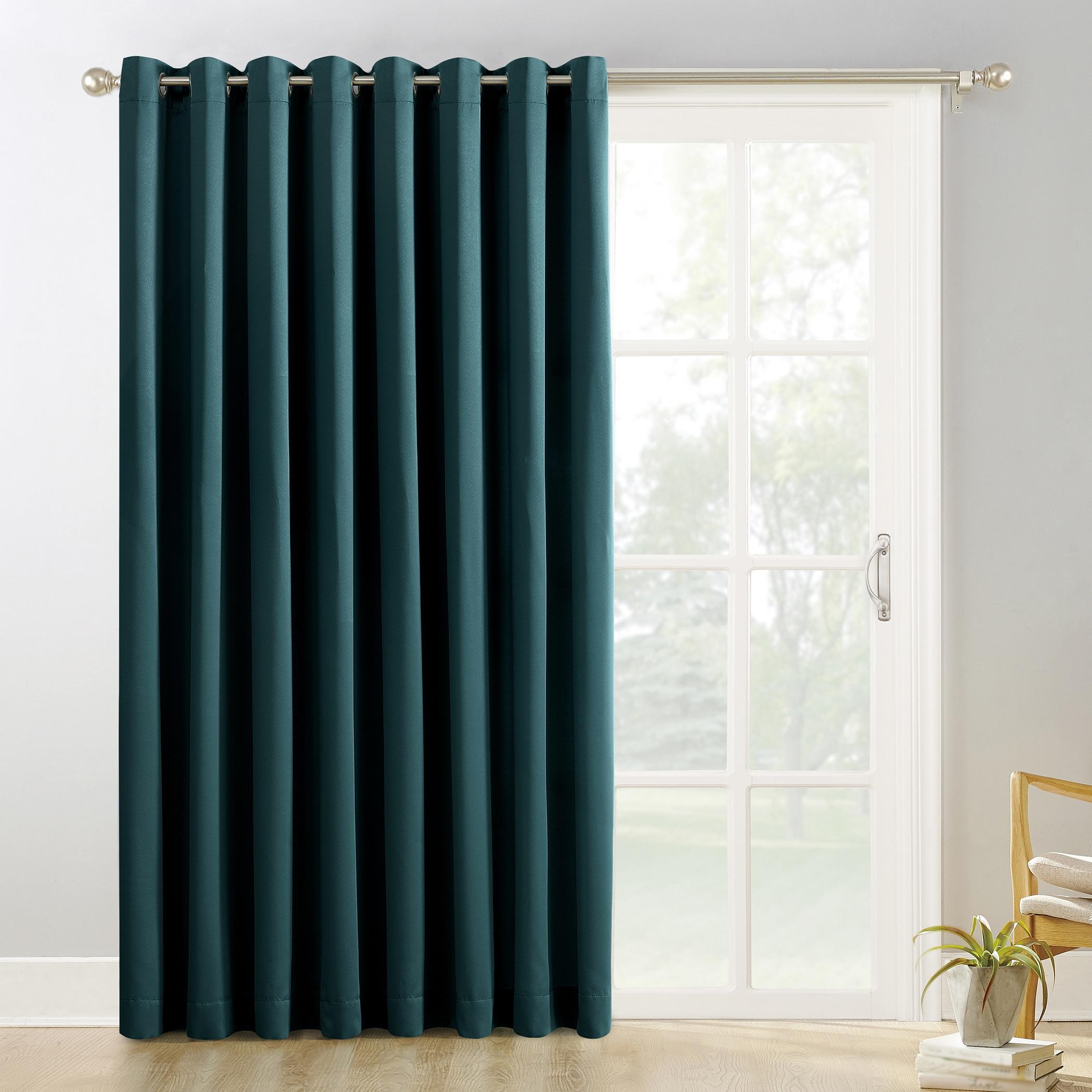 Sun Zero Conrad Grommet Sliding Patio Door Curtain Panel