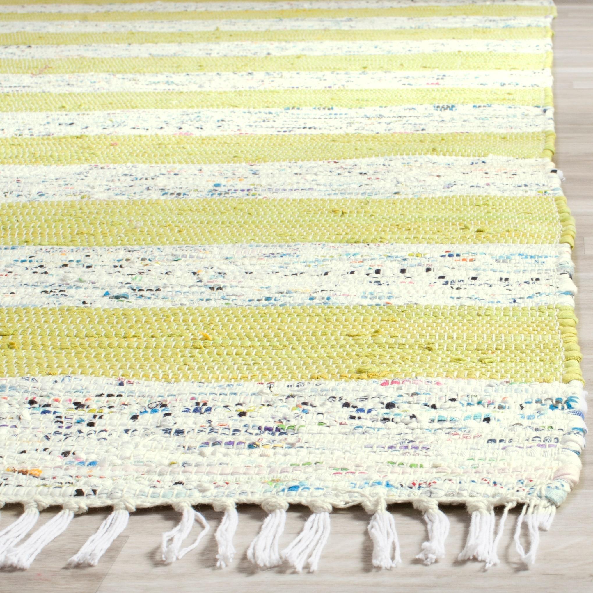 Yokum Hand Woven Cotton Striped Rug
