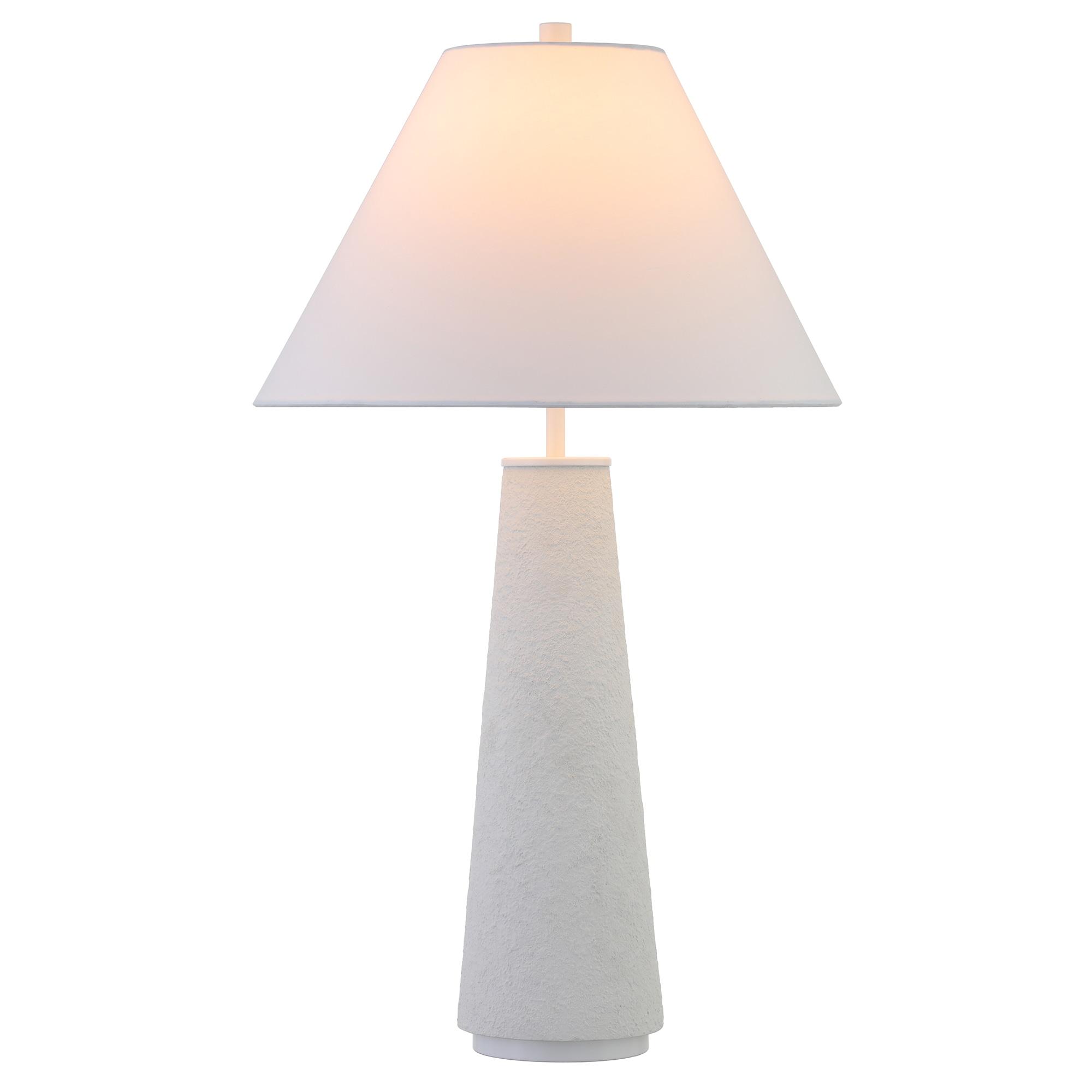 Evelyn&Zoe Ingalls 27.5" Transitional Ceramic Table Lamp with White Cone Fabric Shade