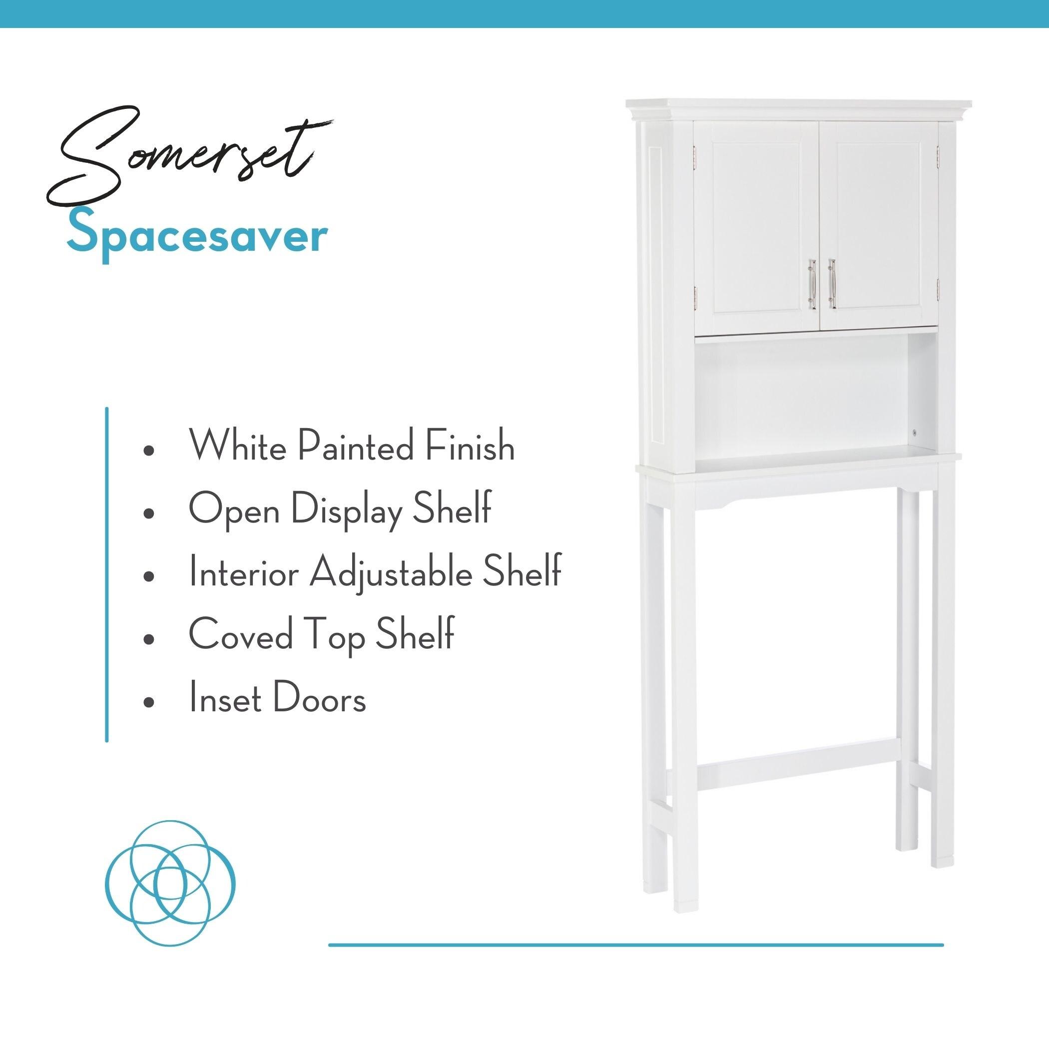 RiverRidge Home RiverRidge Somerset Over the Toilet Bathroom Spacesaver Wall Medicine Storage Cabinet with Adjustable Shelf