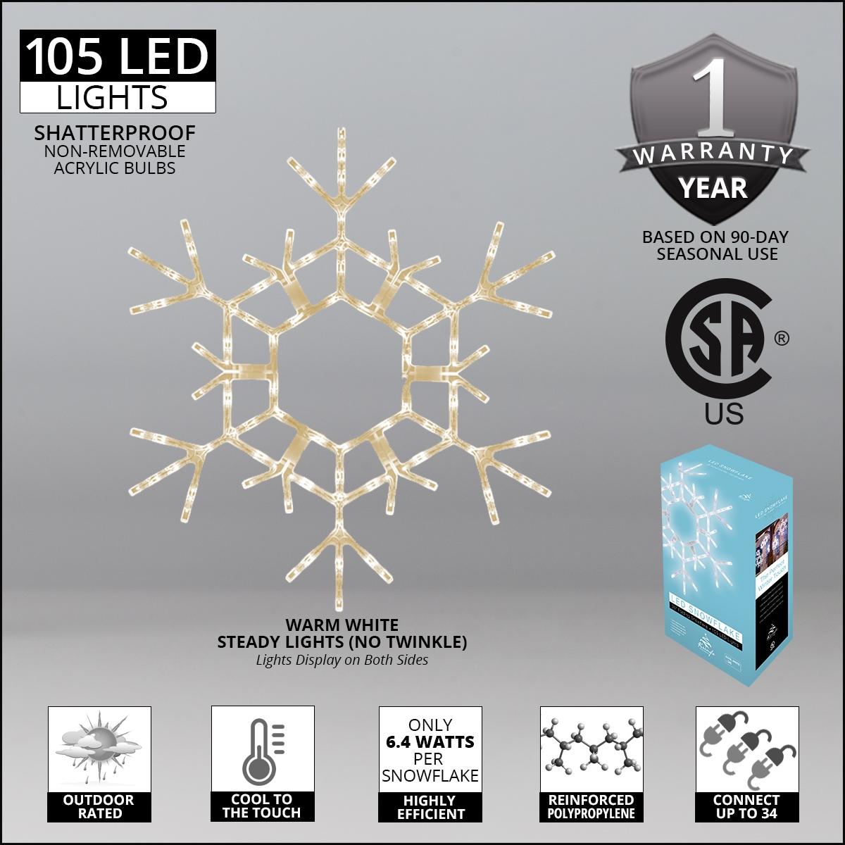 The Holiday Aisle® LED Folding Snowflake