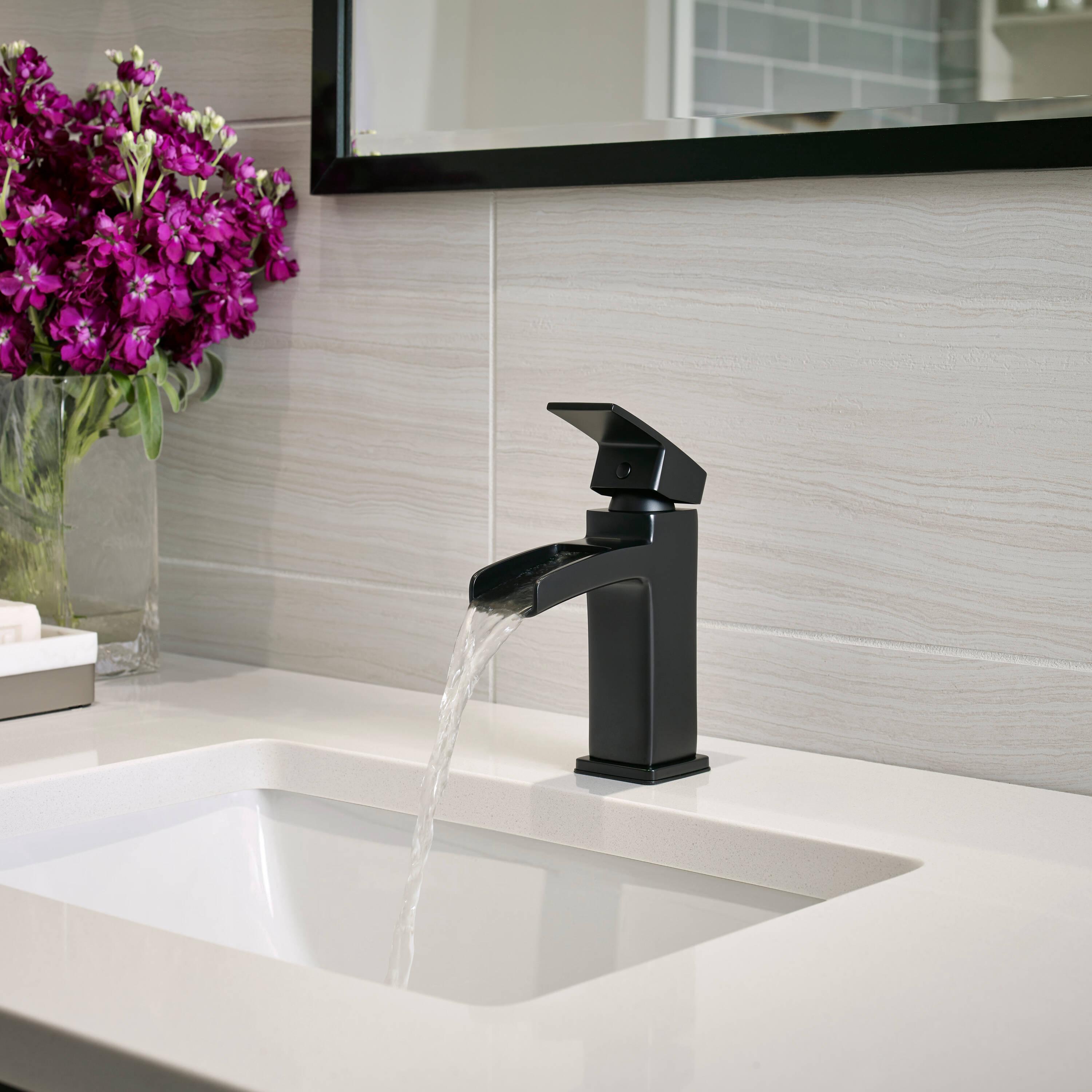 Kenzo Single Control Centerset Bathroom Faucet