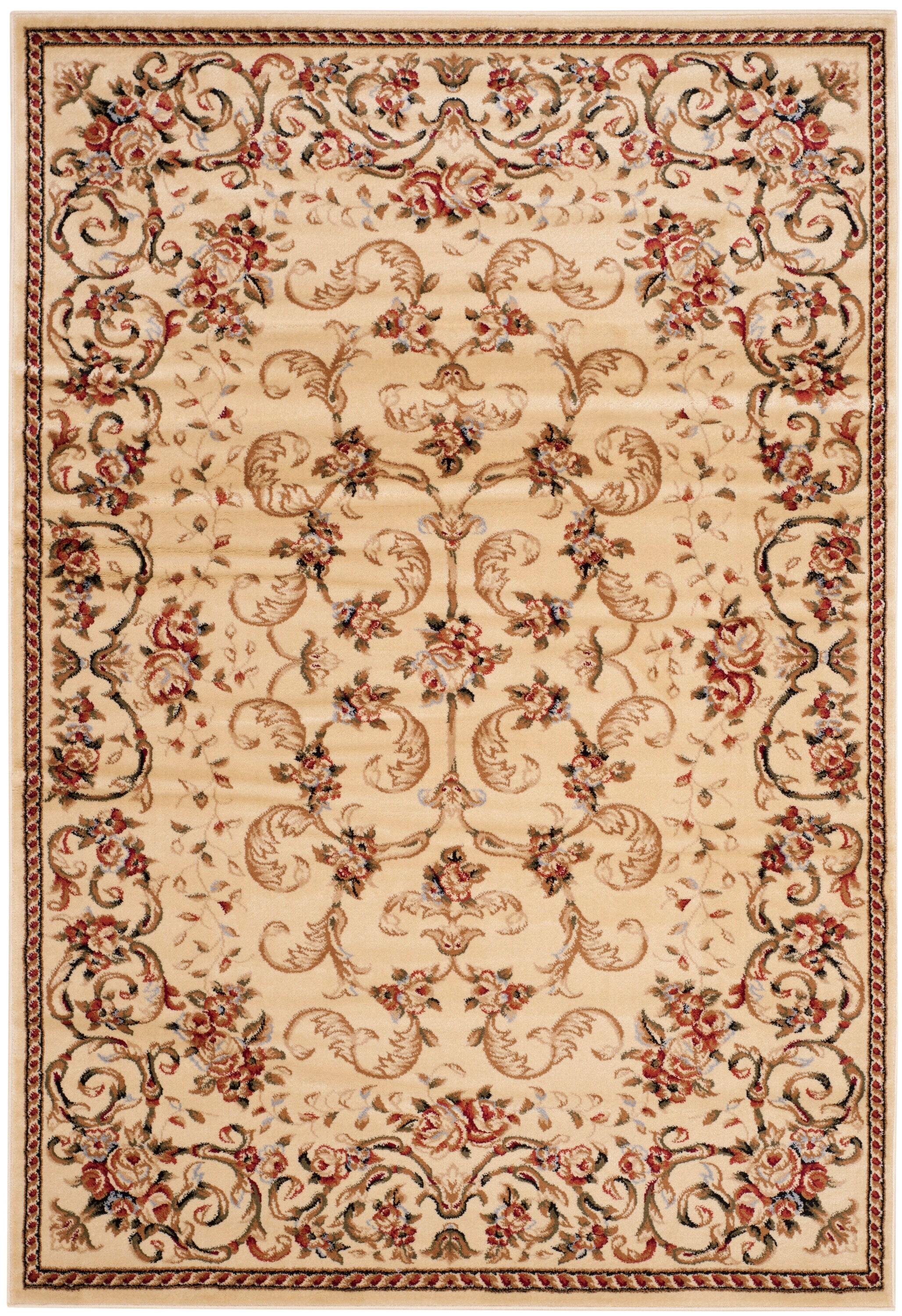Lyndhurst LNH327 Power Loomed Area Rug - Ivory - 5'3"x7'6" - Safavieh.